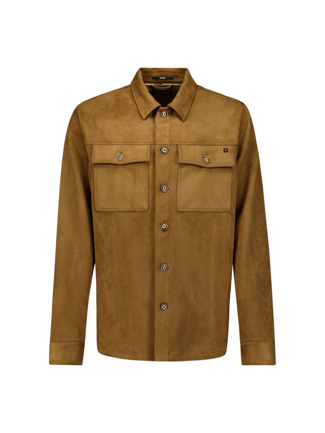 No Excess Overshirt Full Button Suede 048 caramel 2900172548042