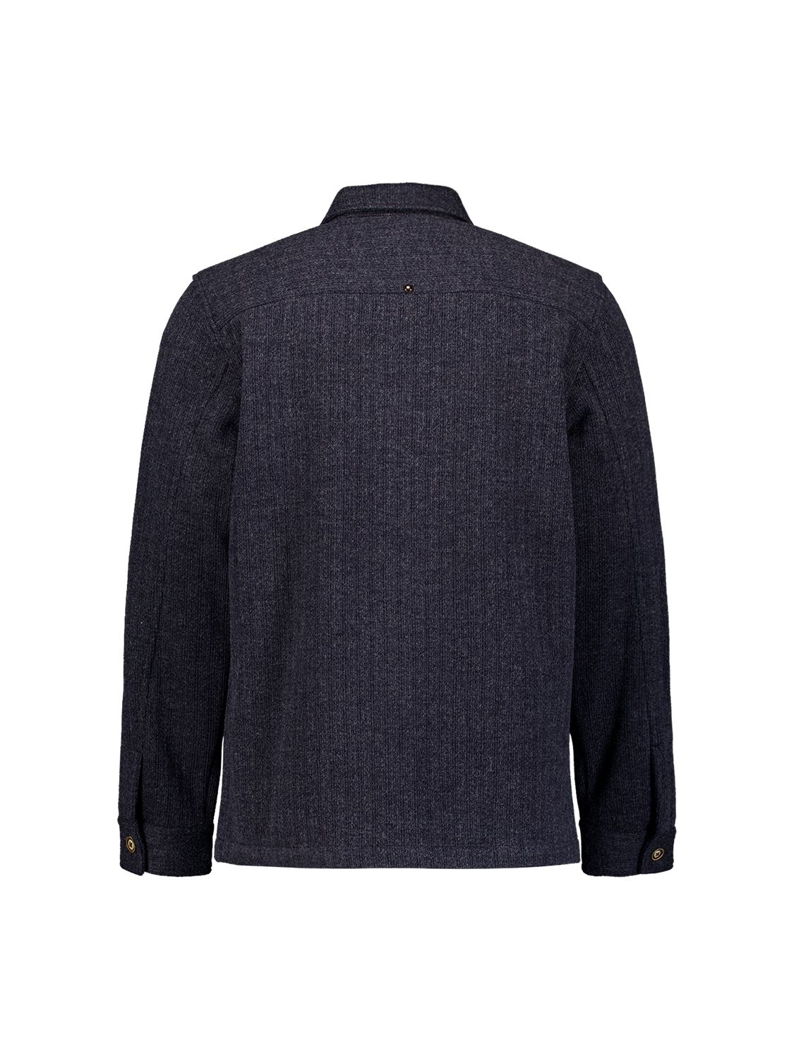 No Excess Overshirt Full Button Solid Jac and Chest Pockets 178 dark night 2900168956080
