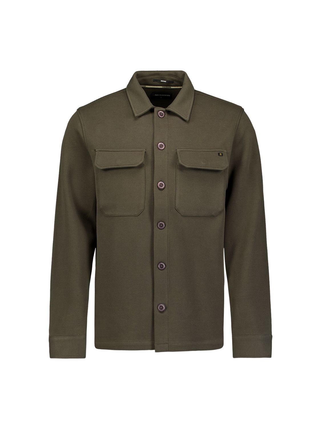 No Excess Overshirt Full Button Pique Sweat 053 army 00119695-EKA14000100000118