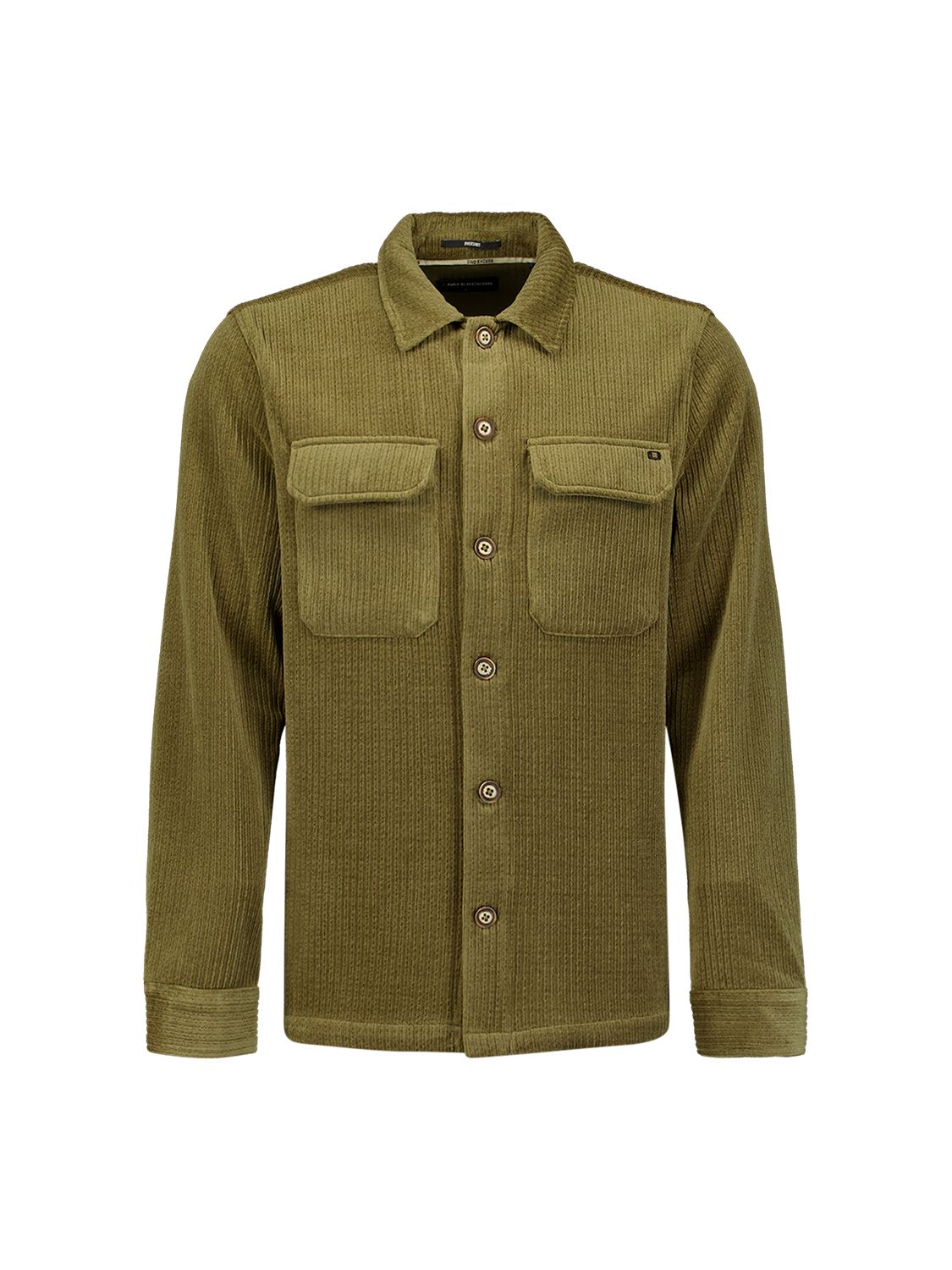 No Excess Overshirt Full Button Rib Sweat 053 army 00119696-EKA14000100000118