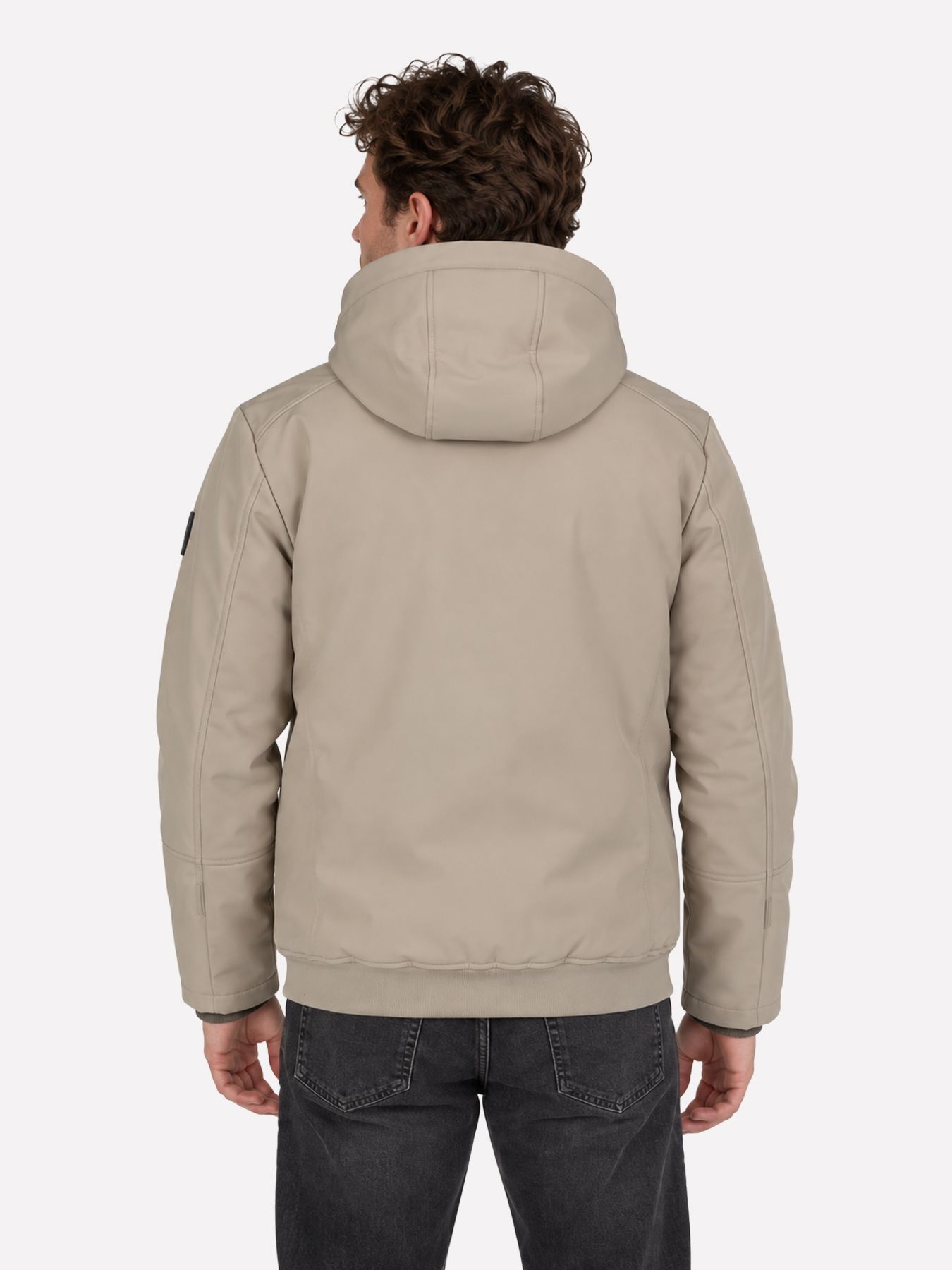 No Excess Jacket Short Fit Softshell 044 taupe 2900168961077