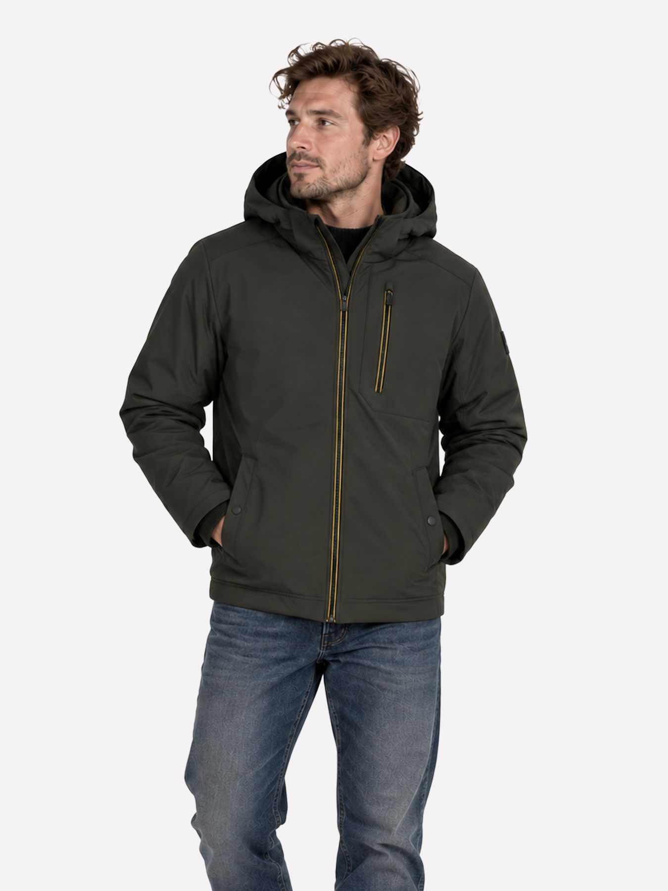 No Excess Jacket Short Fit Softshell 059 dark army 00119698-EKA14000100000119
