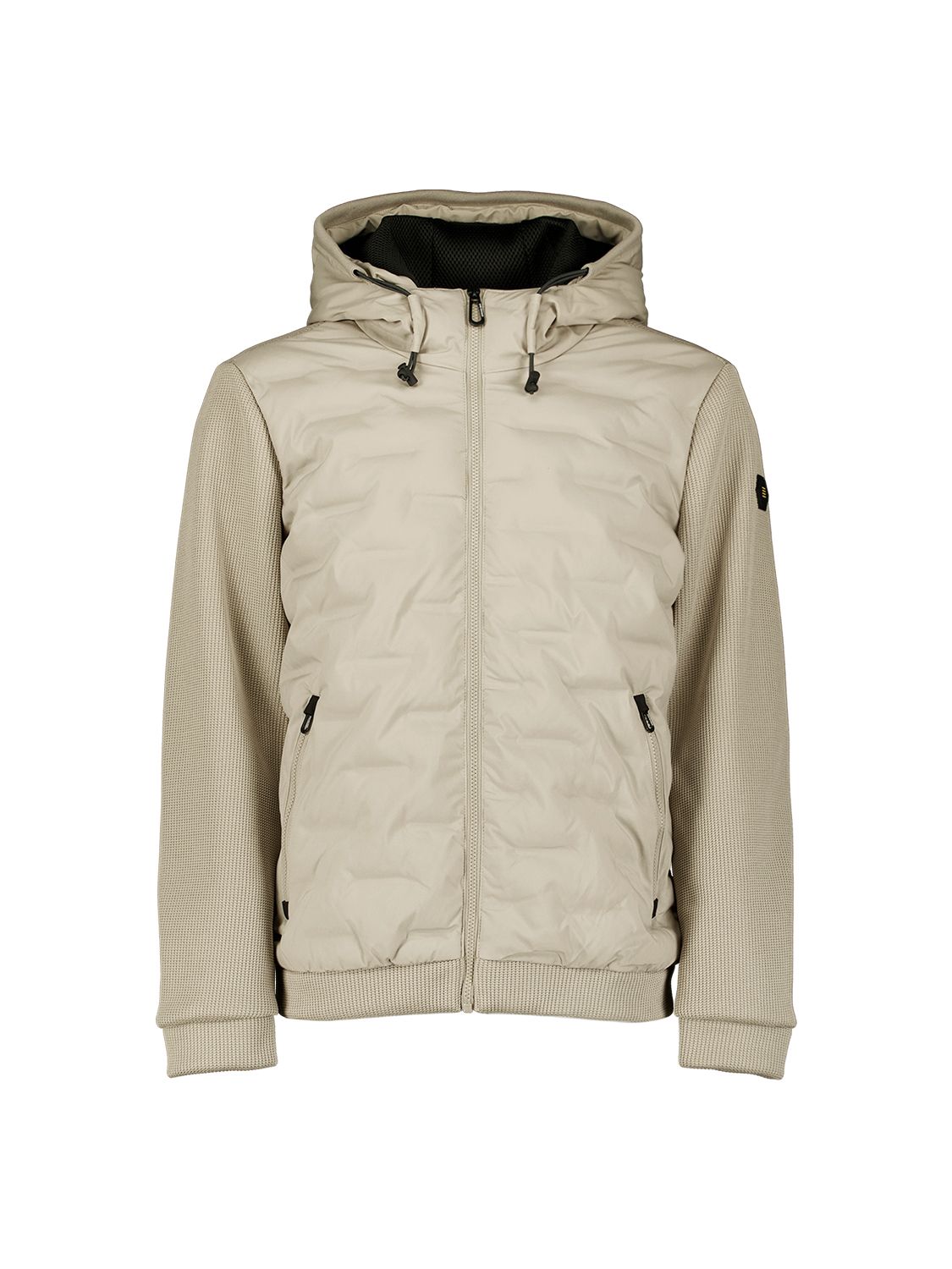 No Excess Jacket Short Fit Sealed Hooded Knitted Mix 014 stone 00119700-EKA14000100000070