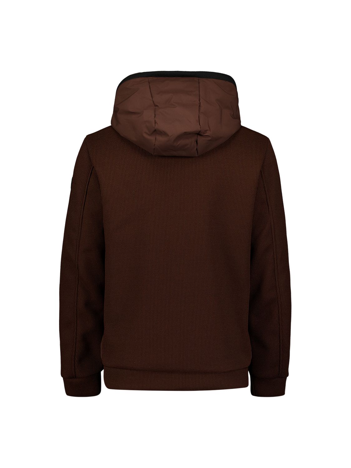 No Excess Jacket Short Fit Sealed Hooded Knitted Mix 042 dark brown 2900168967062