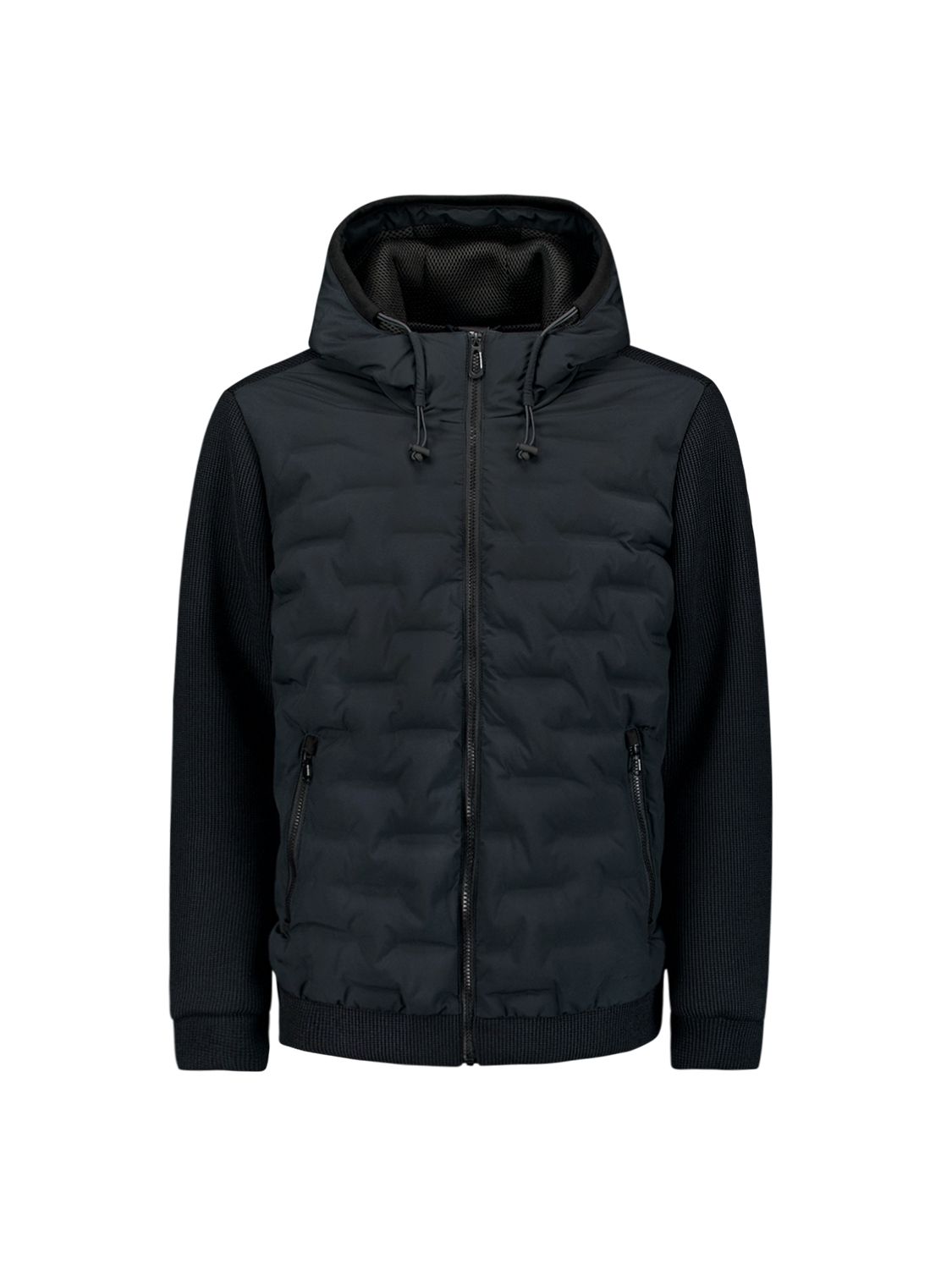 No Excess Jacket Short Fit Sealed Hooded Knitted Mix 178 dark night 00119700-EKA14000100000115