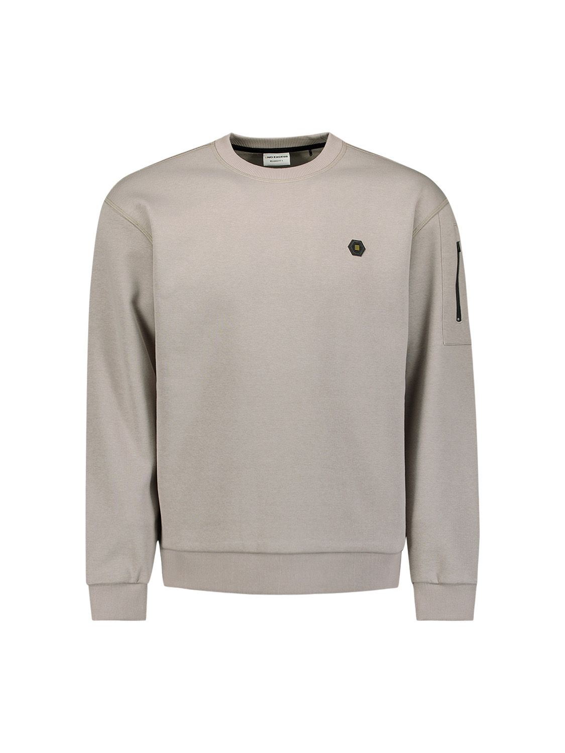 No Excess Sweater Crewneck Brushed inside 018 clay 00119707-EKA14000100000105