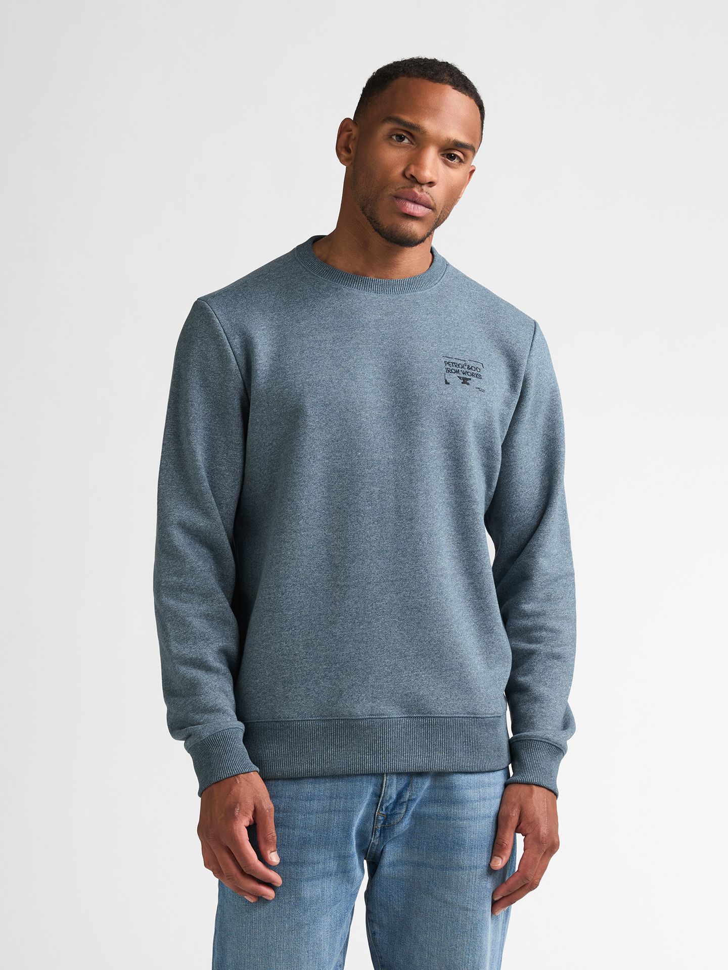 Petrol Industries Men Sweater Round Neck 5202 Storm Blue 00119708-EKA26002700000189