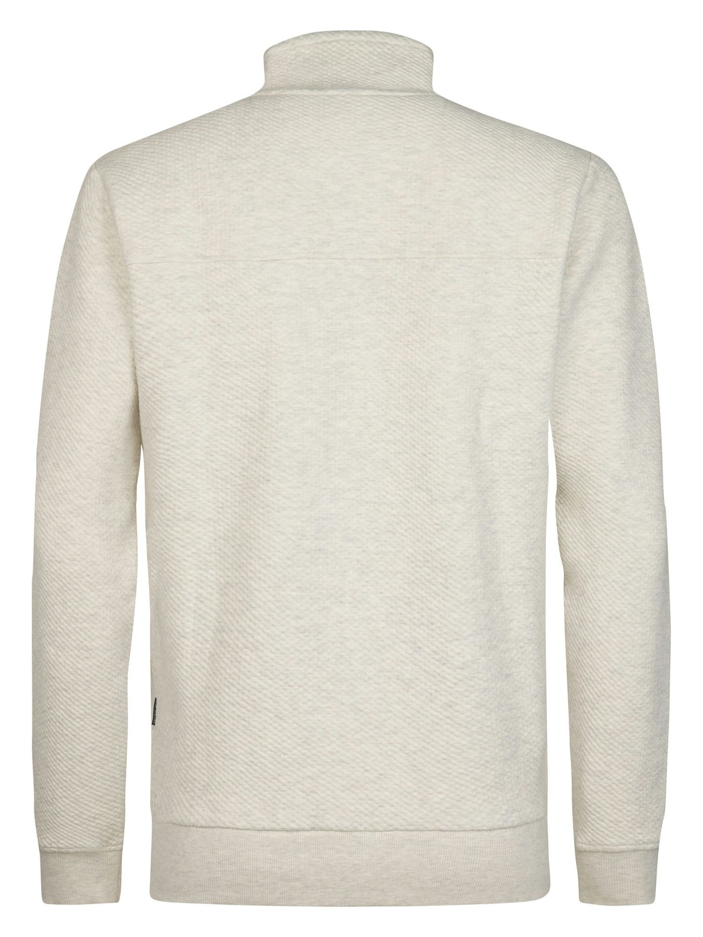 Petrol Industries Men Sweater Collar Zip 0009 antique white melee 2900168985097