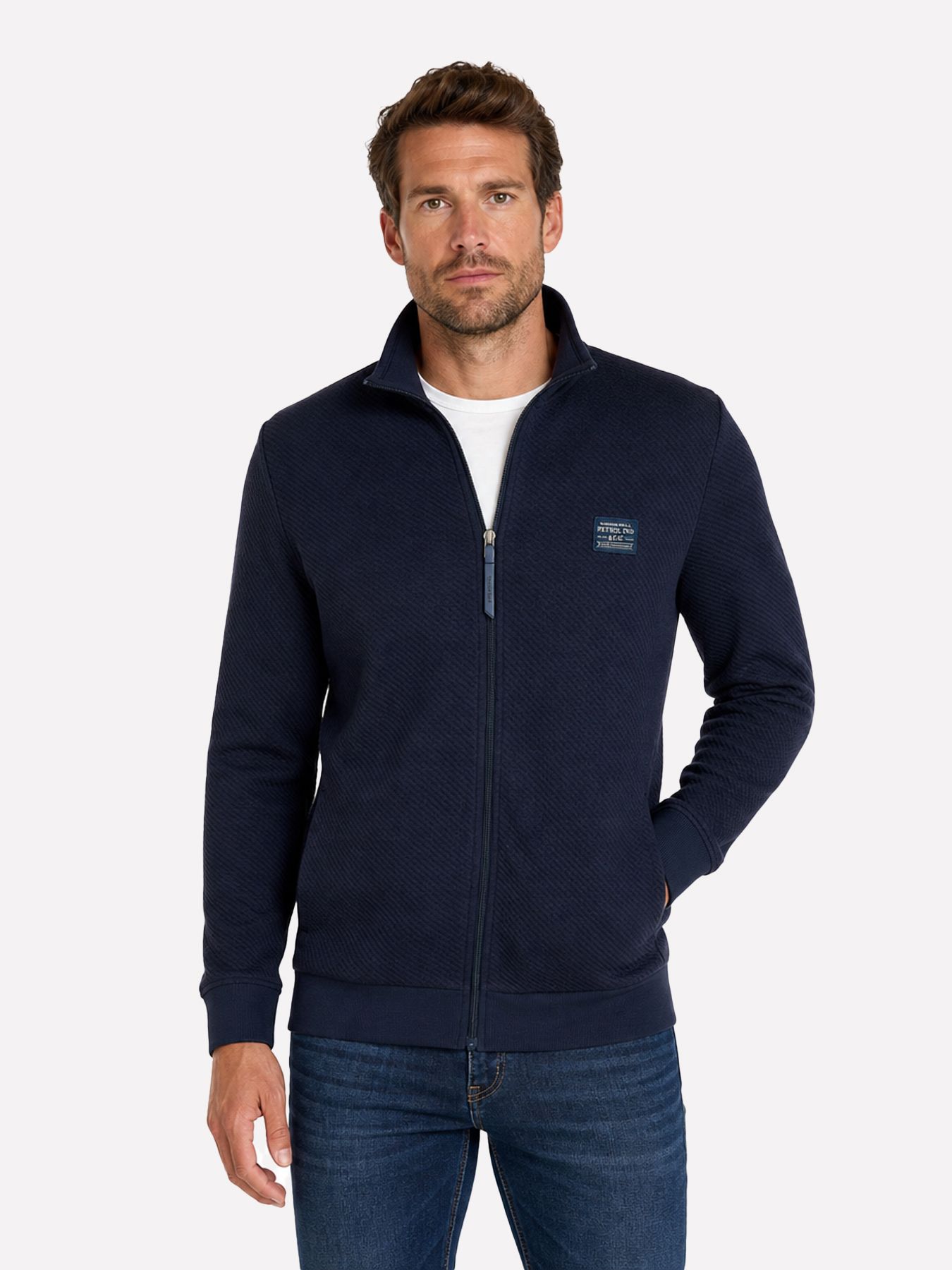 Petrol Industries Men Sweater Collar Zip 5092 royal navy 00119709-EKA26002700000164