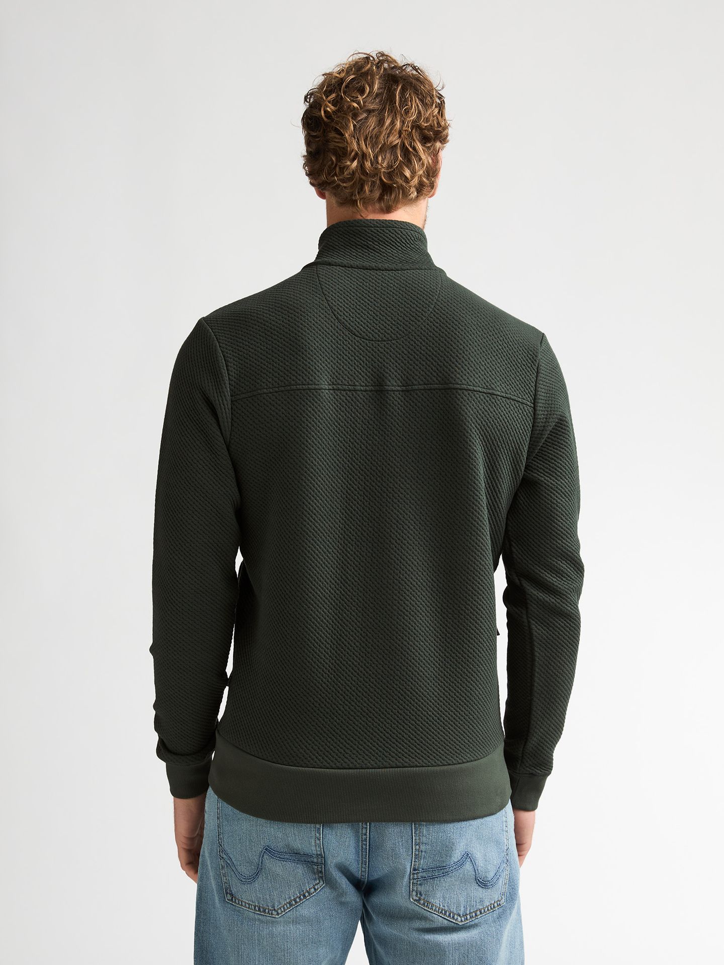 Petrol Industries Men Sweater Collar Zip 6184 Deep Green 2900168987084