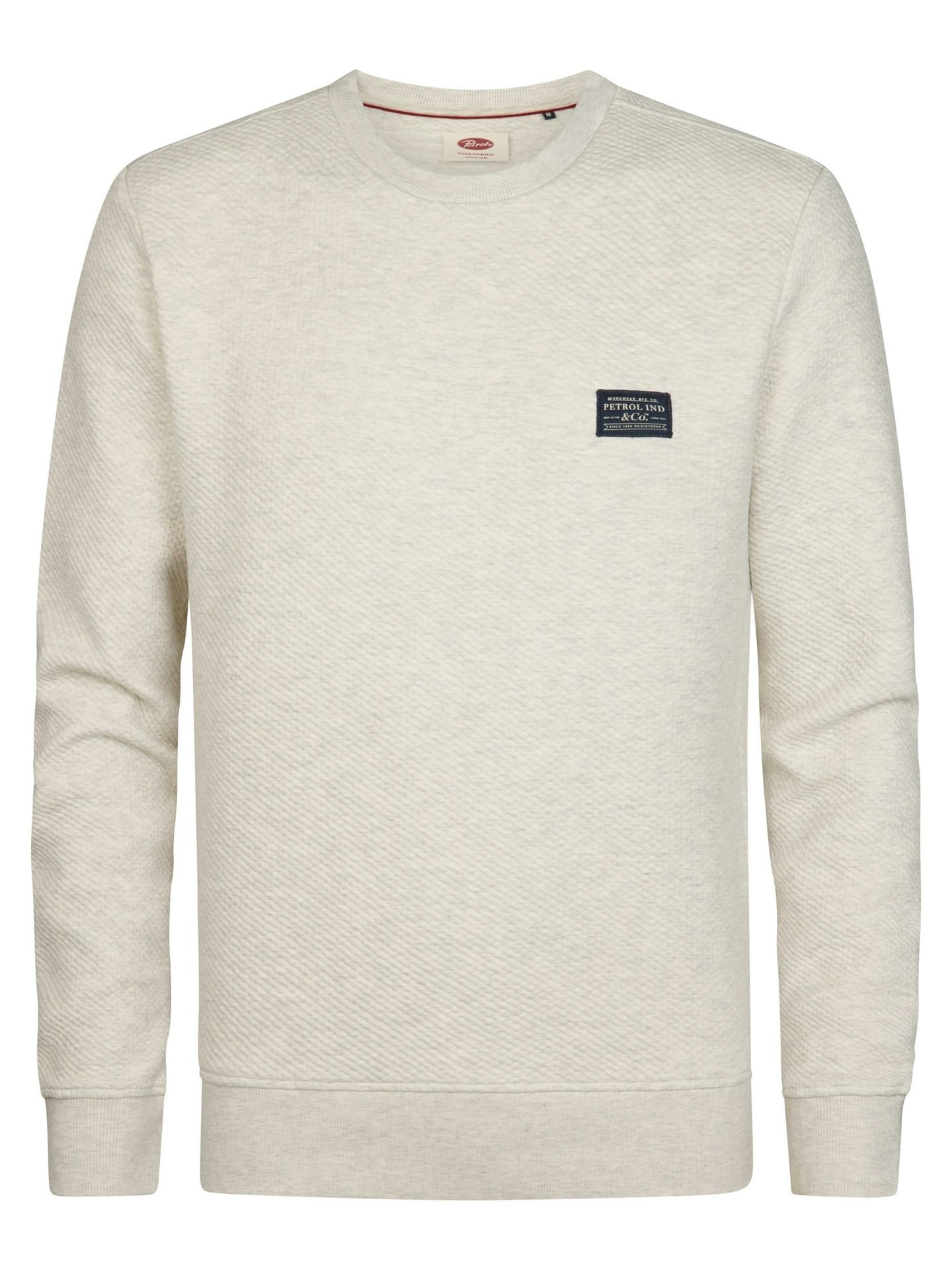 Petrol Industries Men Sweater Round Neck 0009 antique white melee 00119710-EKA26002700000117