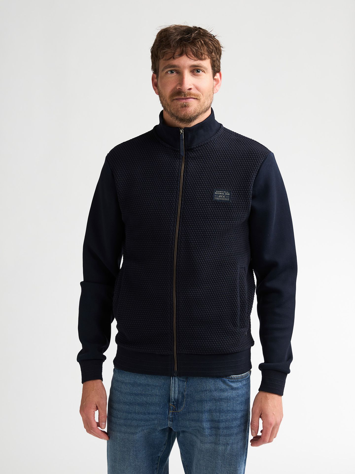 Petrol Industries Men Sweater Collar Zip 5092 royal navy 2900168990046