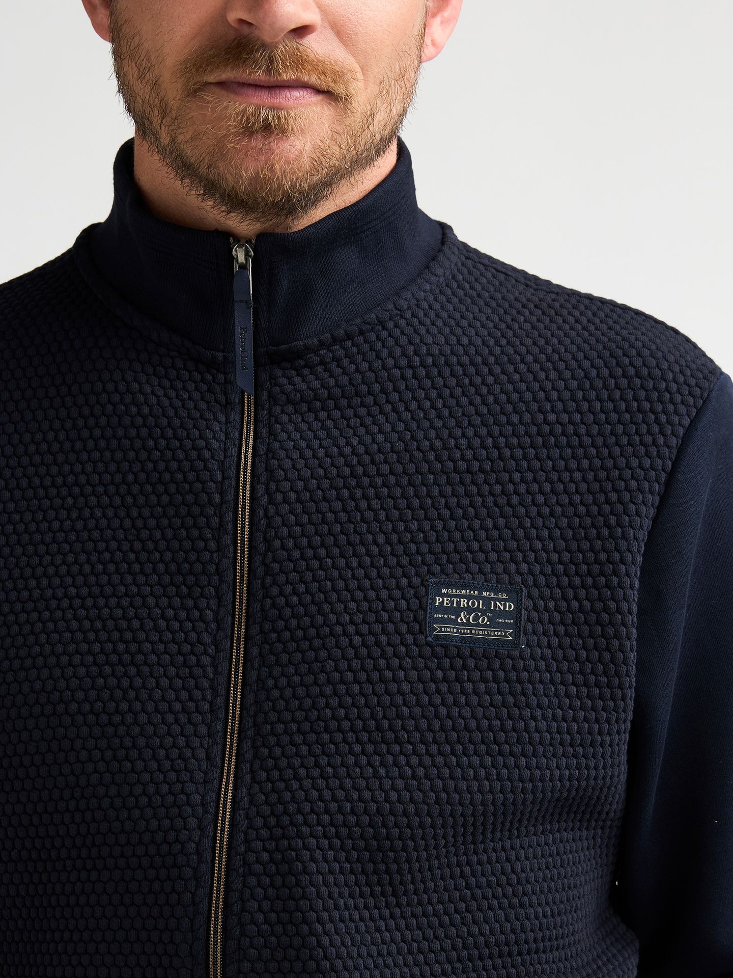Petrol Industries Men Sweater Collar Zip 5092 royal navy 2900168990046