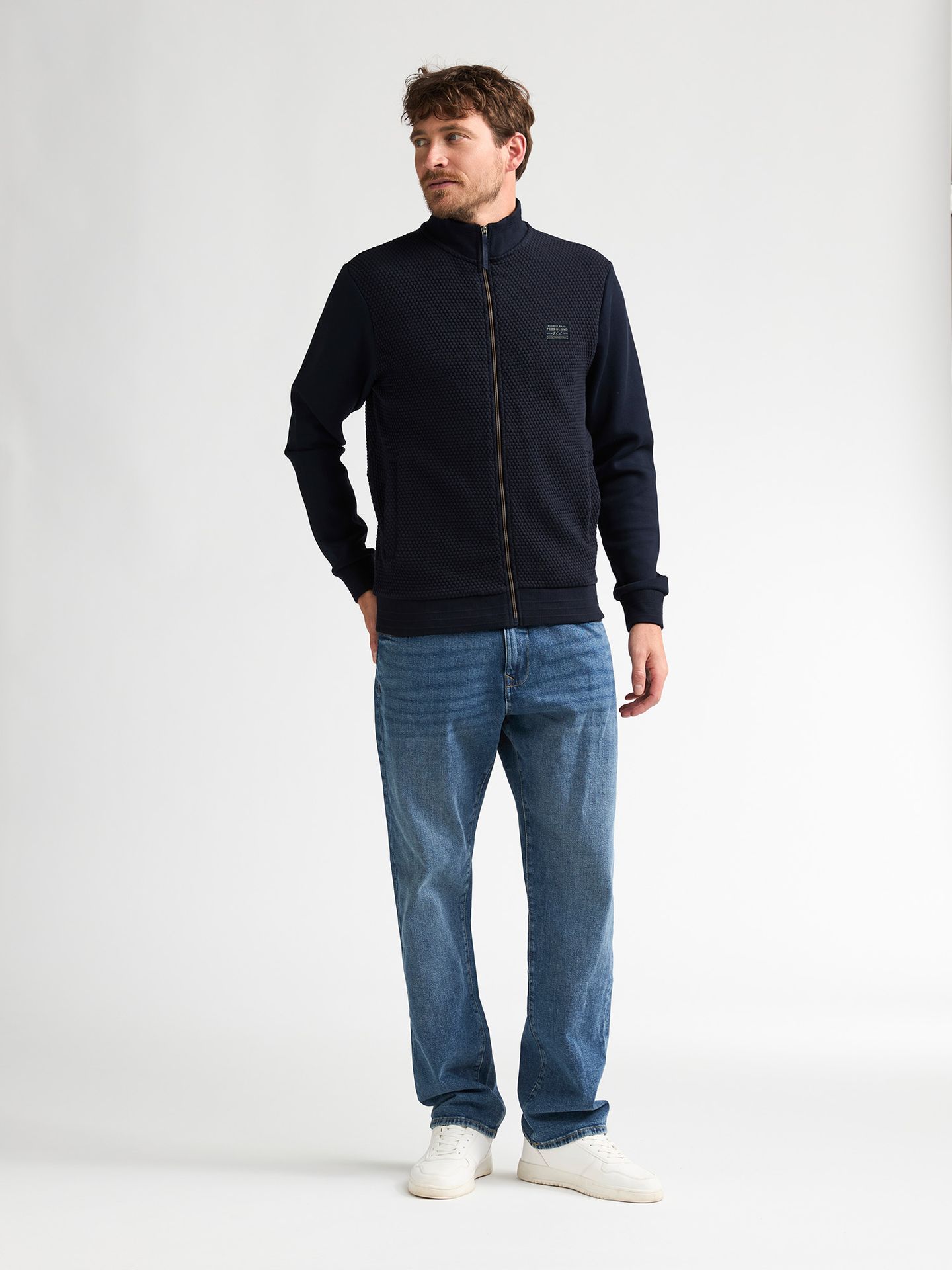Petrol Industries Men Sweater Collar Zip 5092 royal navy 2900168990046