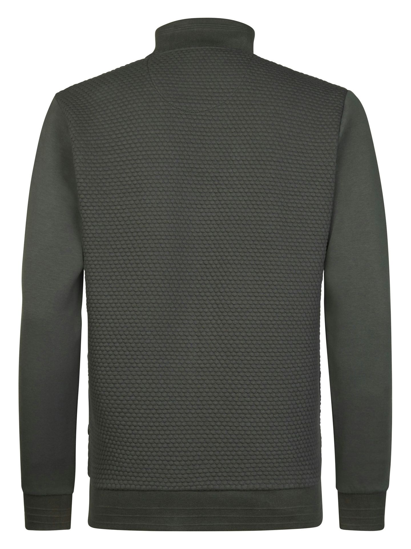Petrol Industries Men Sweater Collar Zip 6185 Steel Green 2900168991067