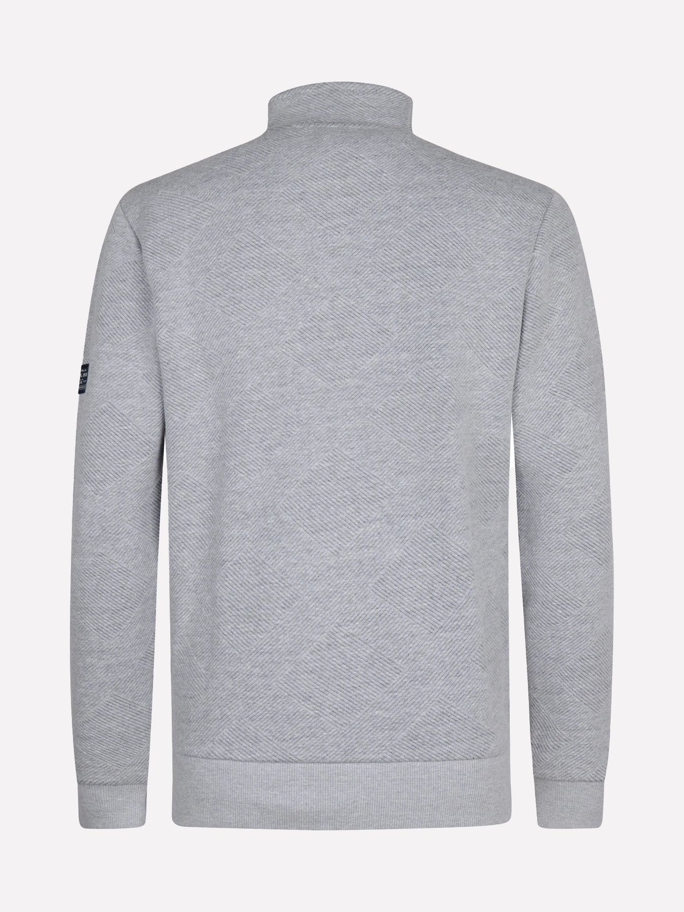 Petrol Industries Men Sweater Collar Zip 9038 light grey melee 2900168994082