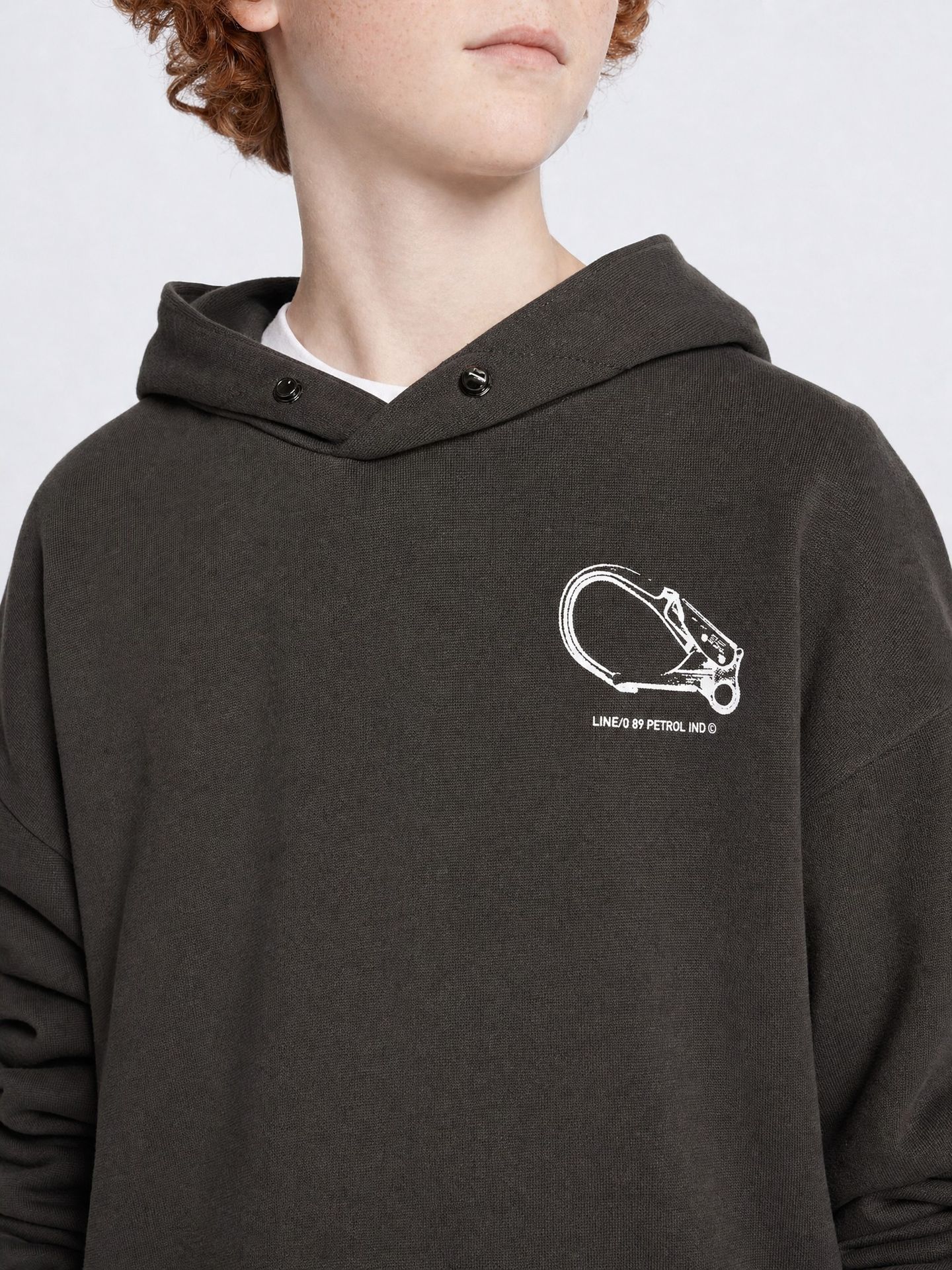 Petrol Industries Boys Sweater Hooded Print 9066 beluga 2900168998035