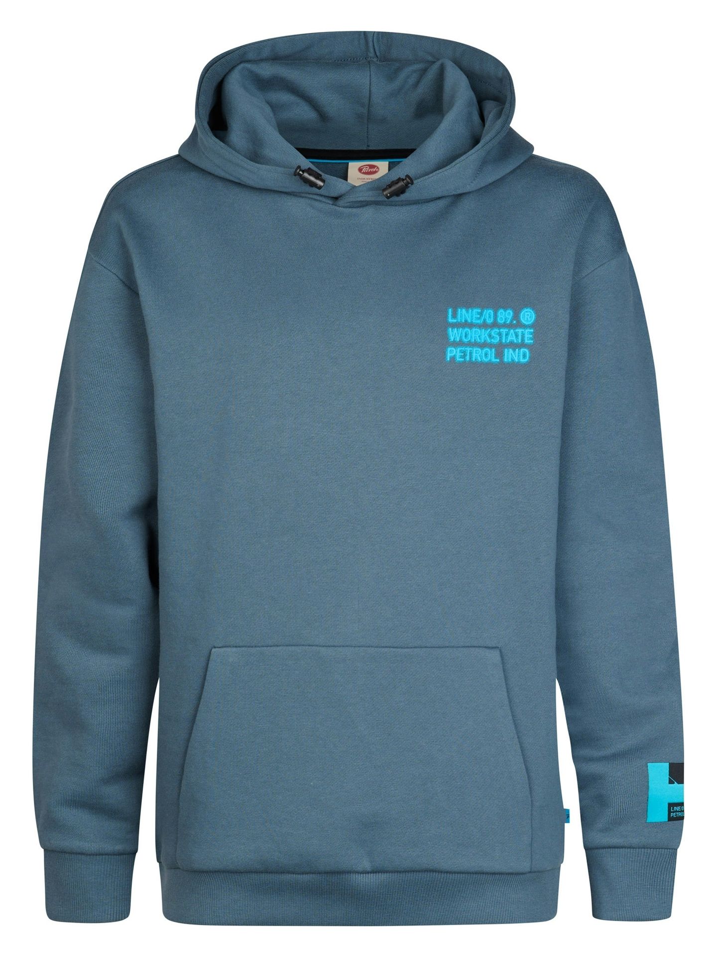 Petrol Industries Boys Sweater Hooded Print 5202 Storm Blue 00119716-EKA26002700000189