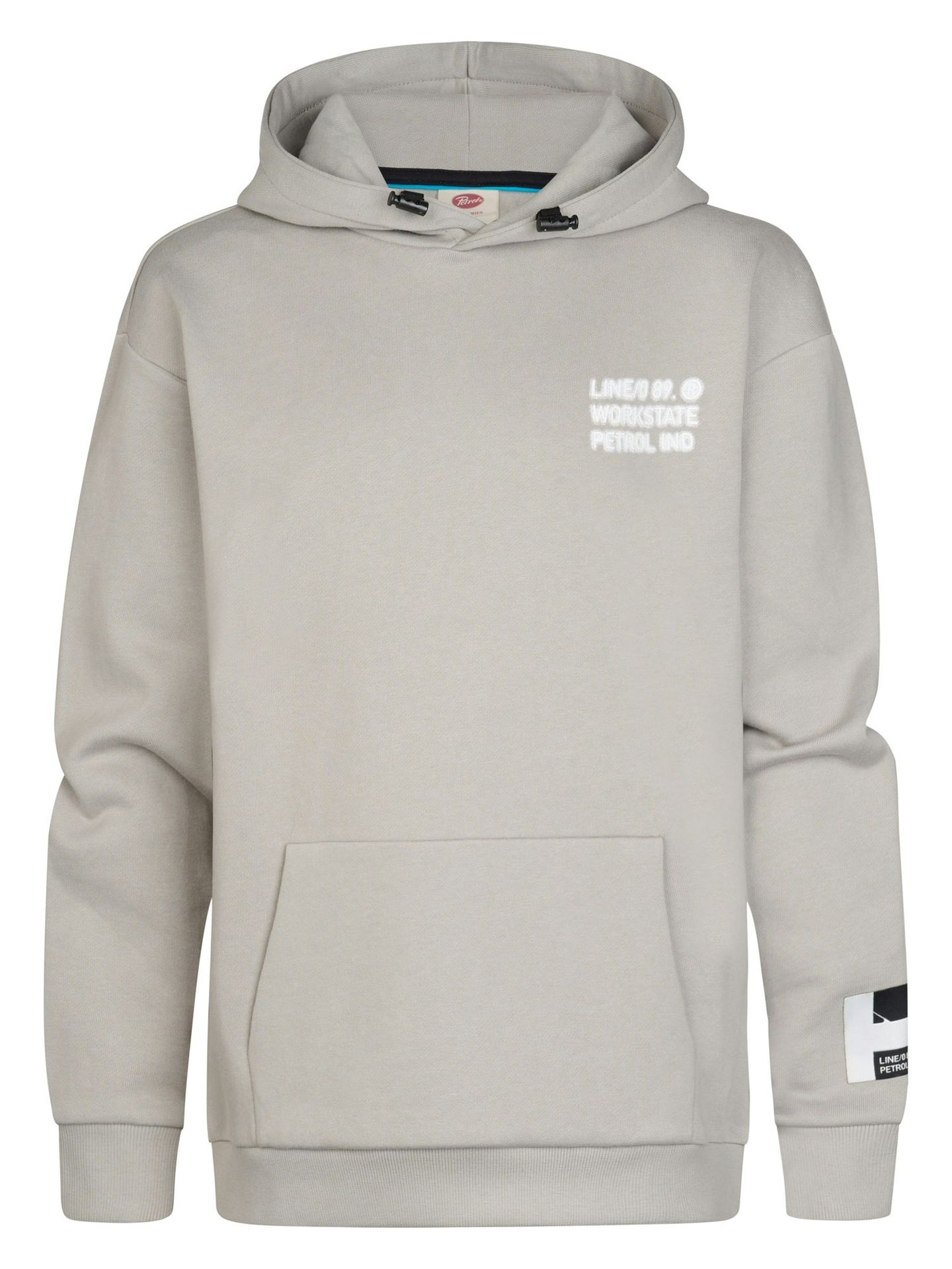 Petrol Industries Boys Sweater Hooded Print 9115 Ice Grey 00119716-EKA26002700000193