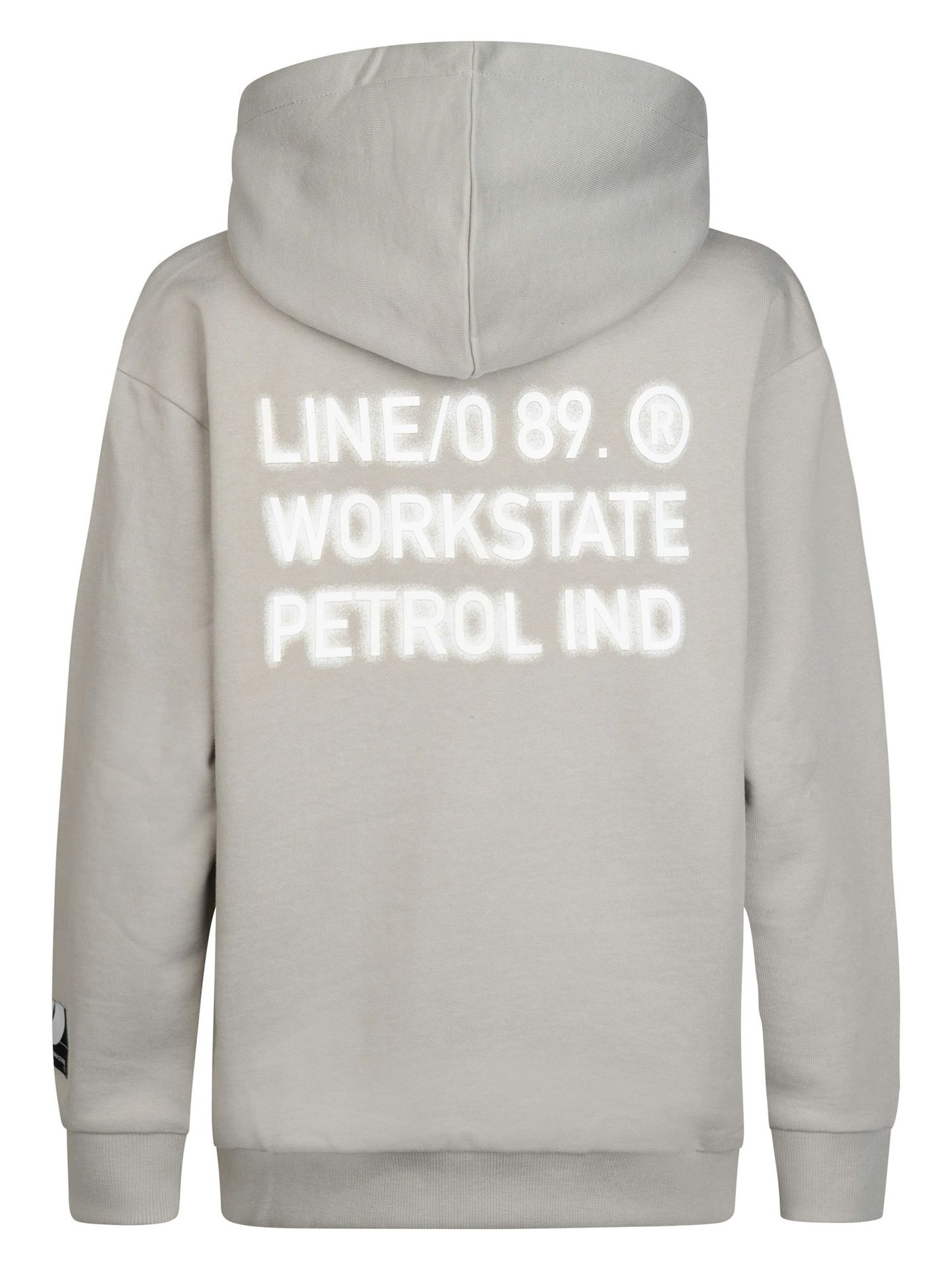Petrol Industries Boys Sweater Hooded Print 9115 Ice Grey 2900169000058