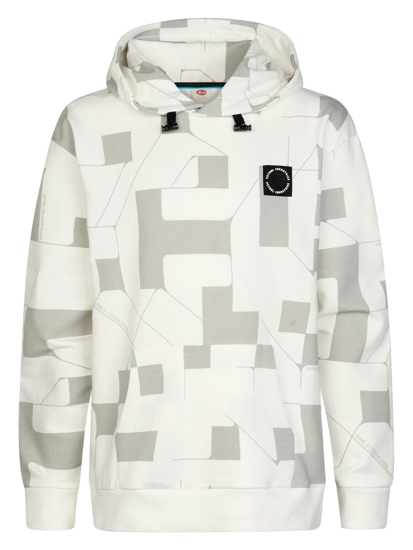 Petrol Industries Boys Sweater Hooded AOP 0114 White Frost 00119717-EKA26002700000194