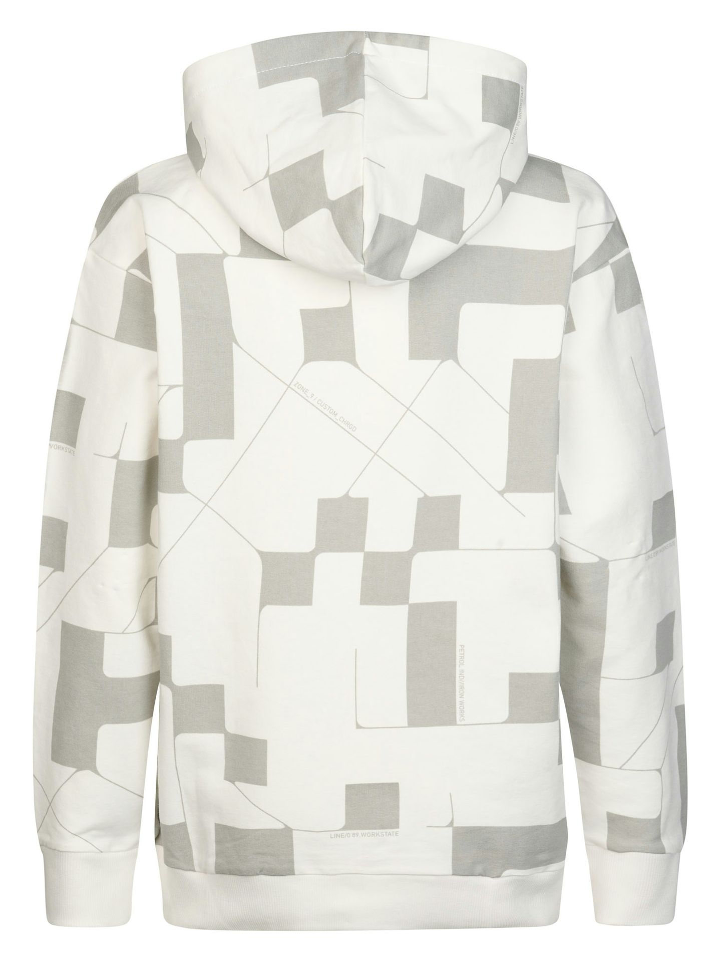 Petrol Industries Boys Sweater Hooded AOP 0114 White Frost 2900169001031
