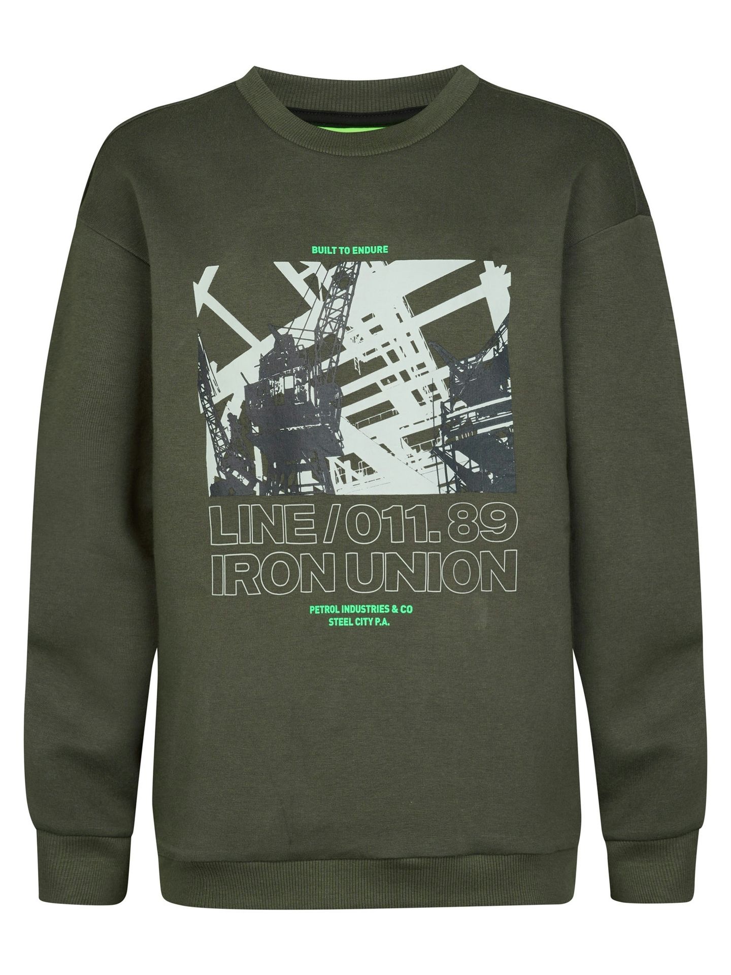 Petrol Industries Boys Sweater Round Neck Print 9066 beluga 00119718-EKA26002700000168