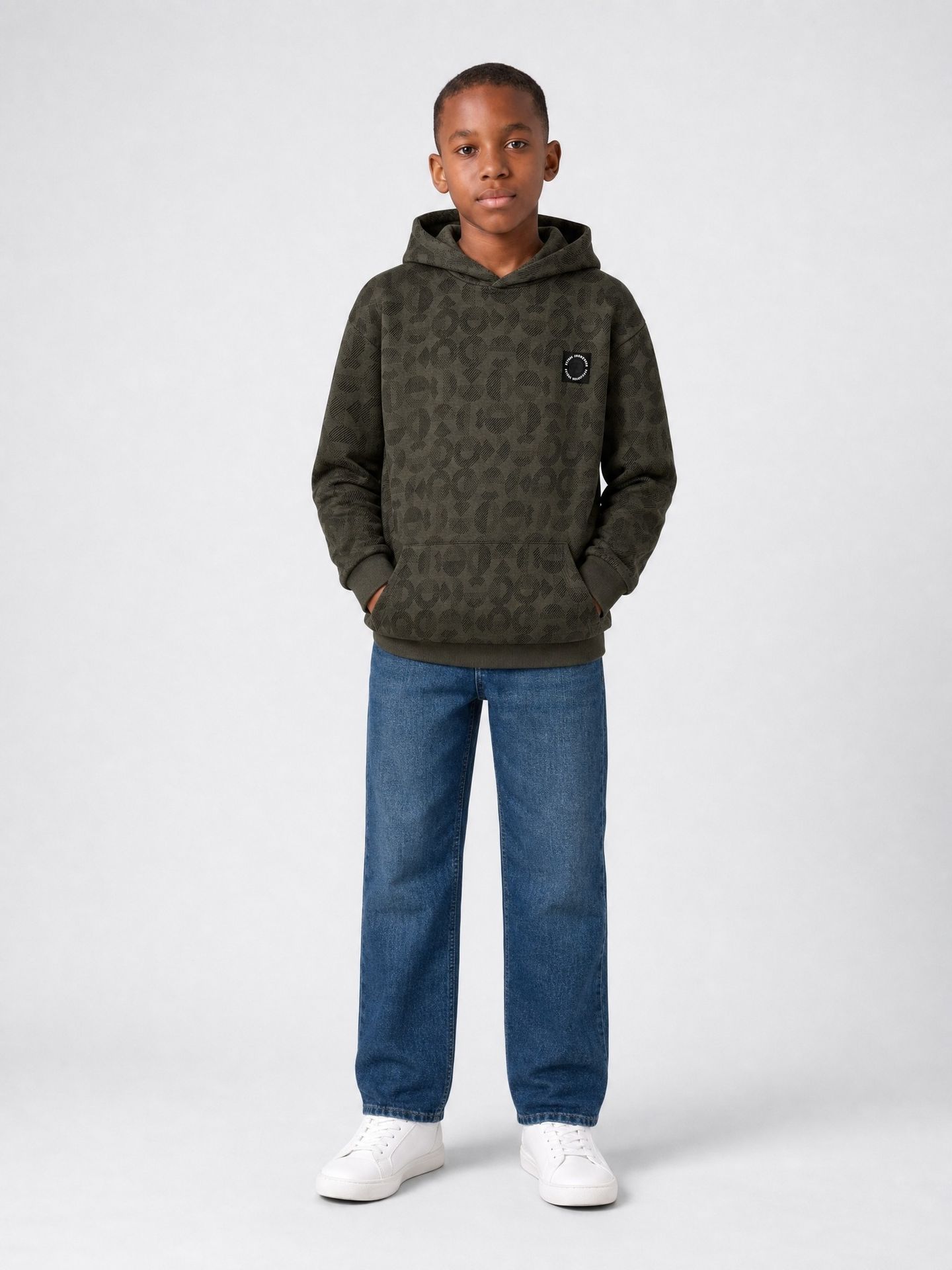 Petrol Industries Boys Sweater Hooded AOP 9066 beluga 2900169004018