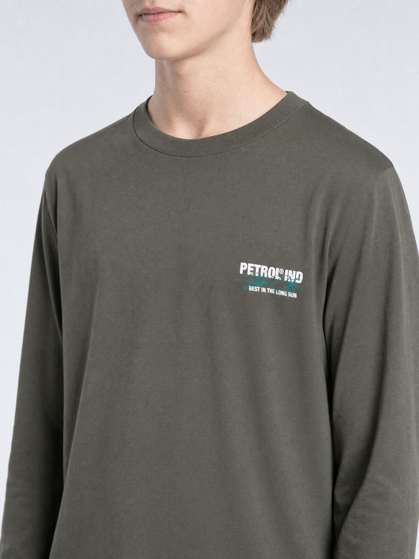 Petrol Industries Boys T-Shirt LS Classic Print 9066 beluga 2900169006012