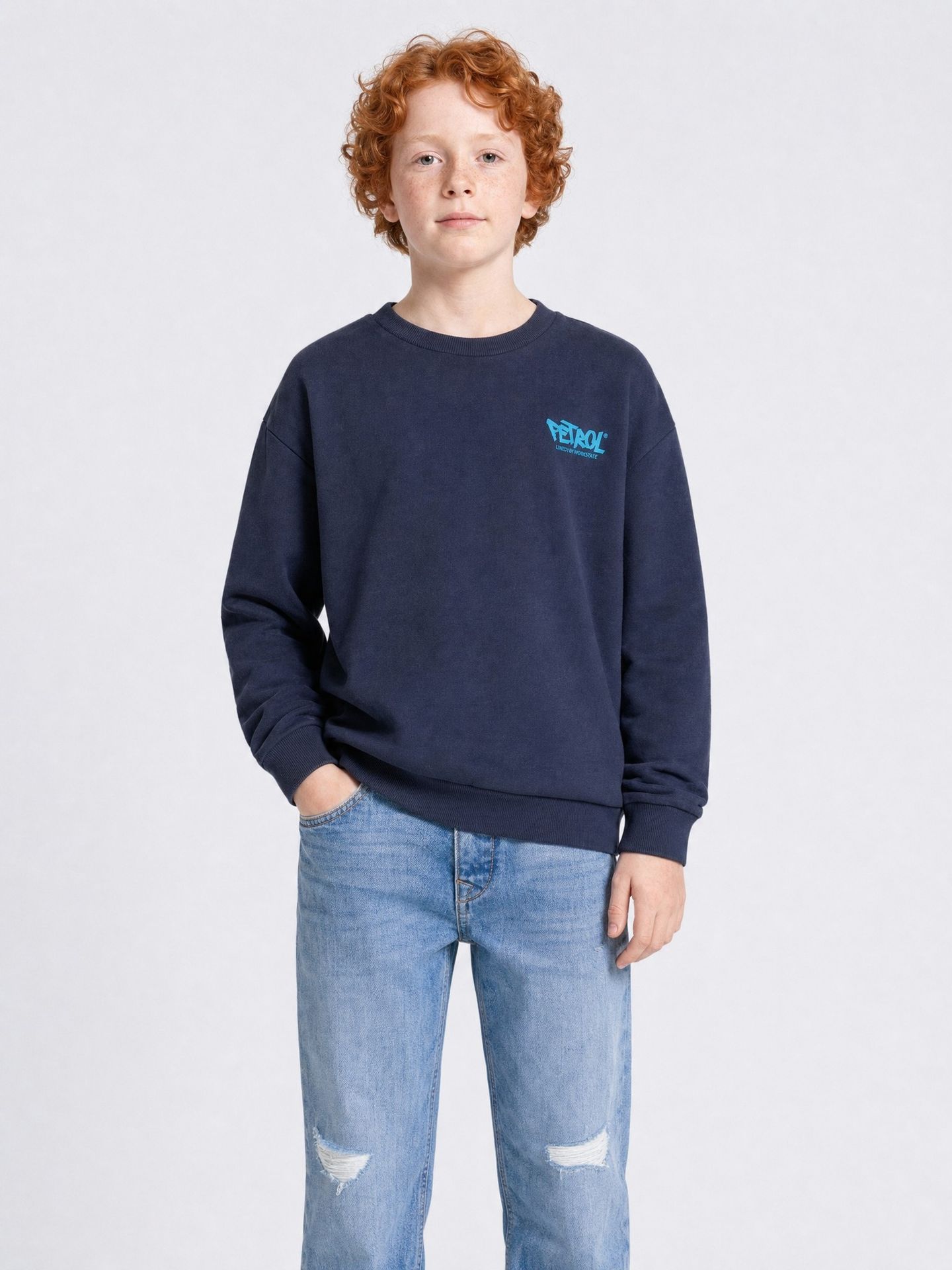 Petrol Industries Boys Sweater Round Neck Print 5092 royal navy 2900169007071