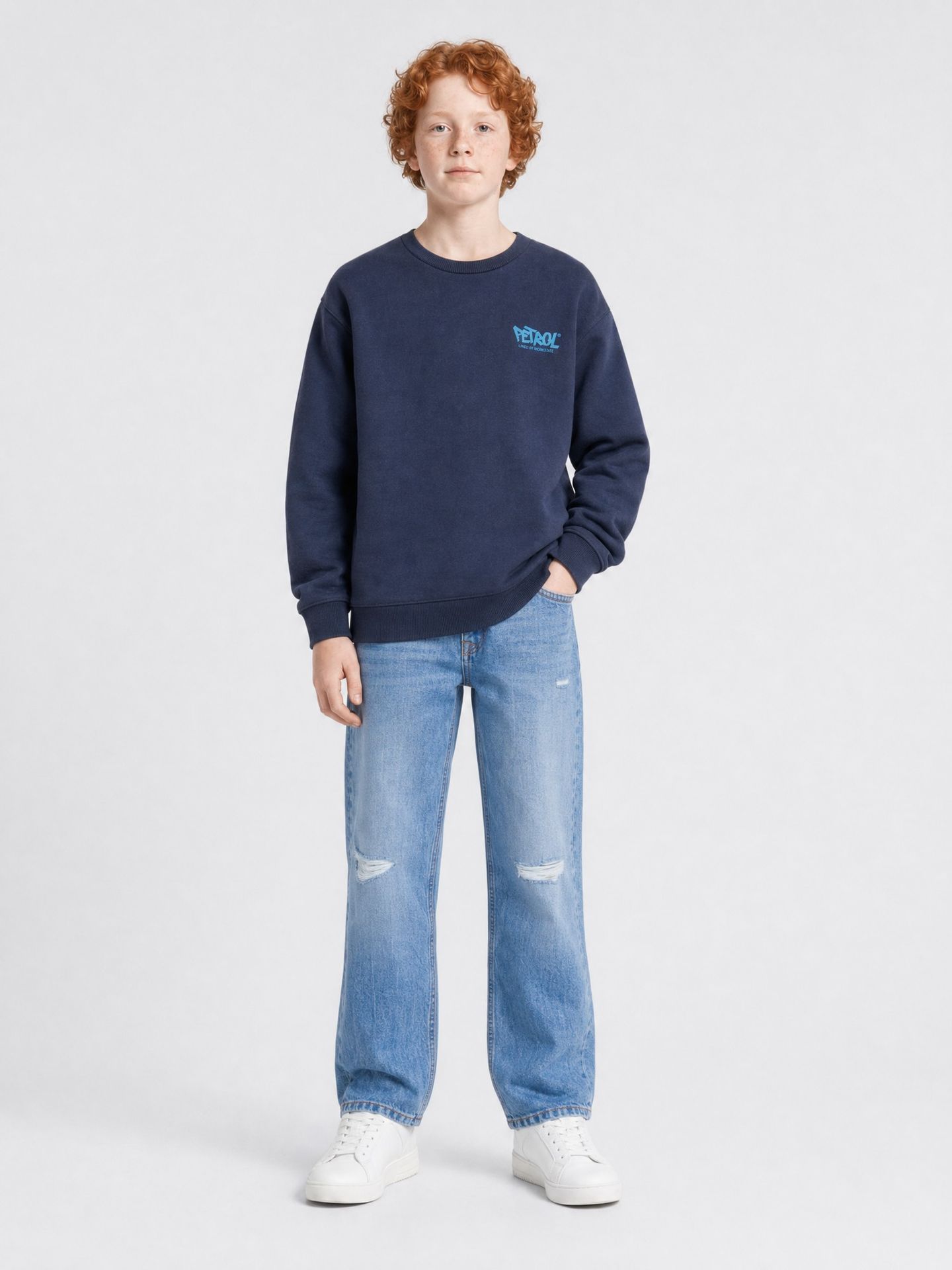Petrol Industries Boys Sweater Round Neck Print 5092 royal navy 2900169007071