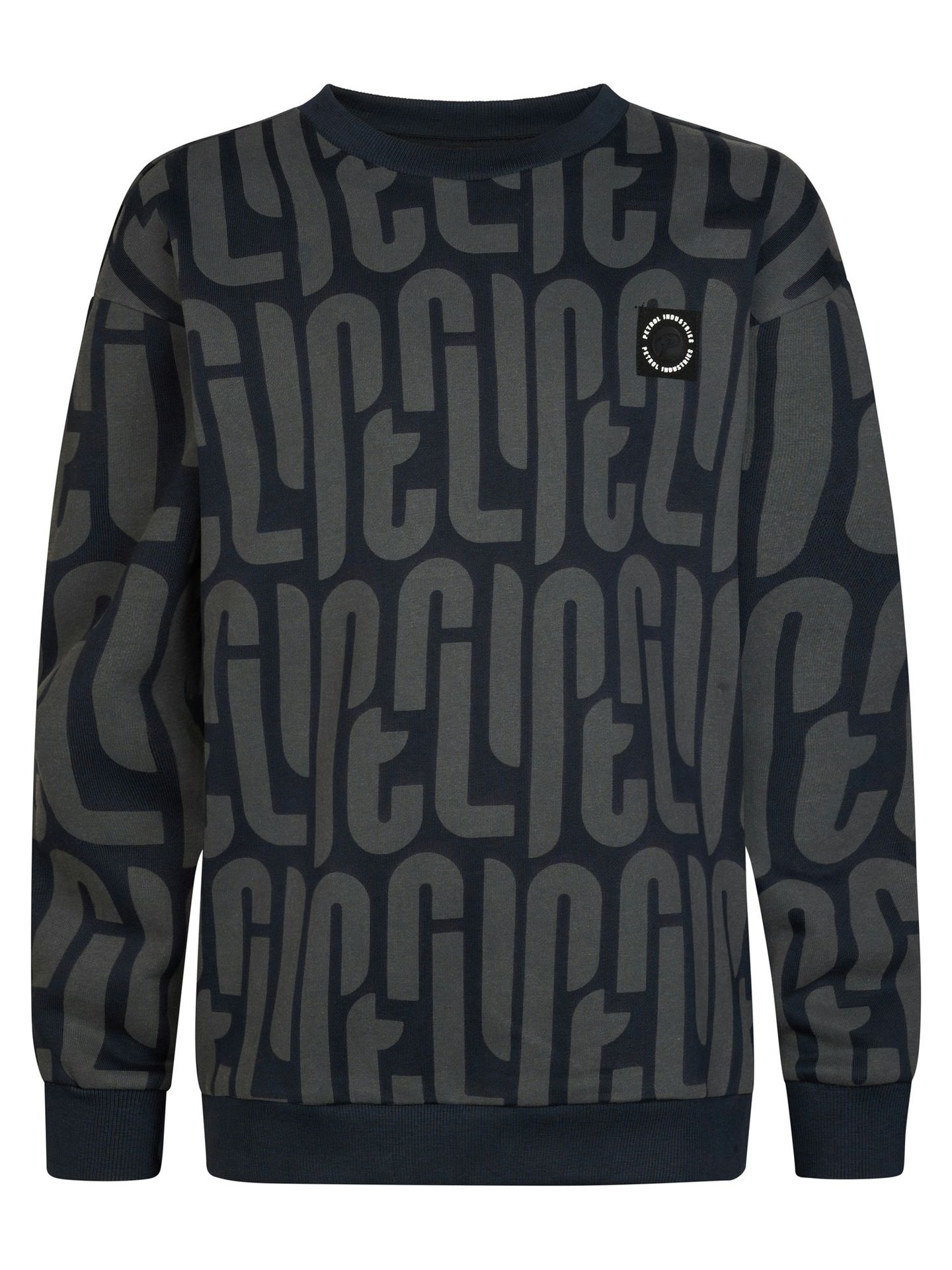 Petrol Industries Boys Sweater Round Neck AOP 9111 deep black 00119723-EKA26002700000166