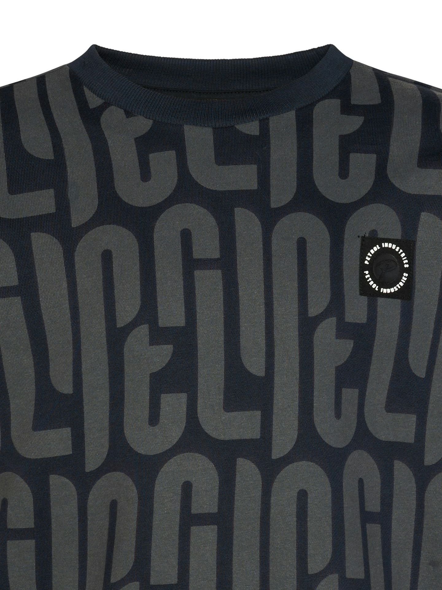 Petrol Industries Boys Sweater Round Neck AOP 9111 deep black 2900169008016
