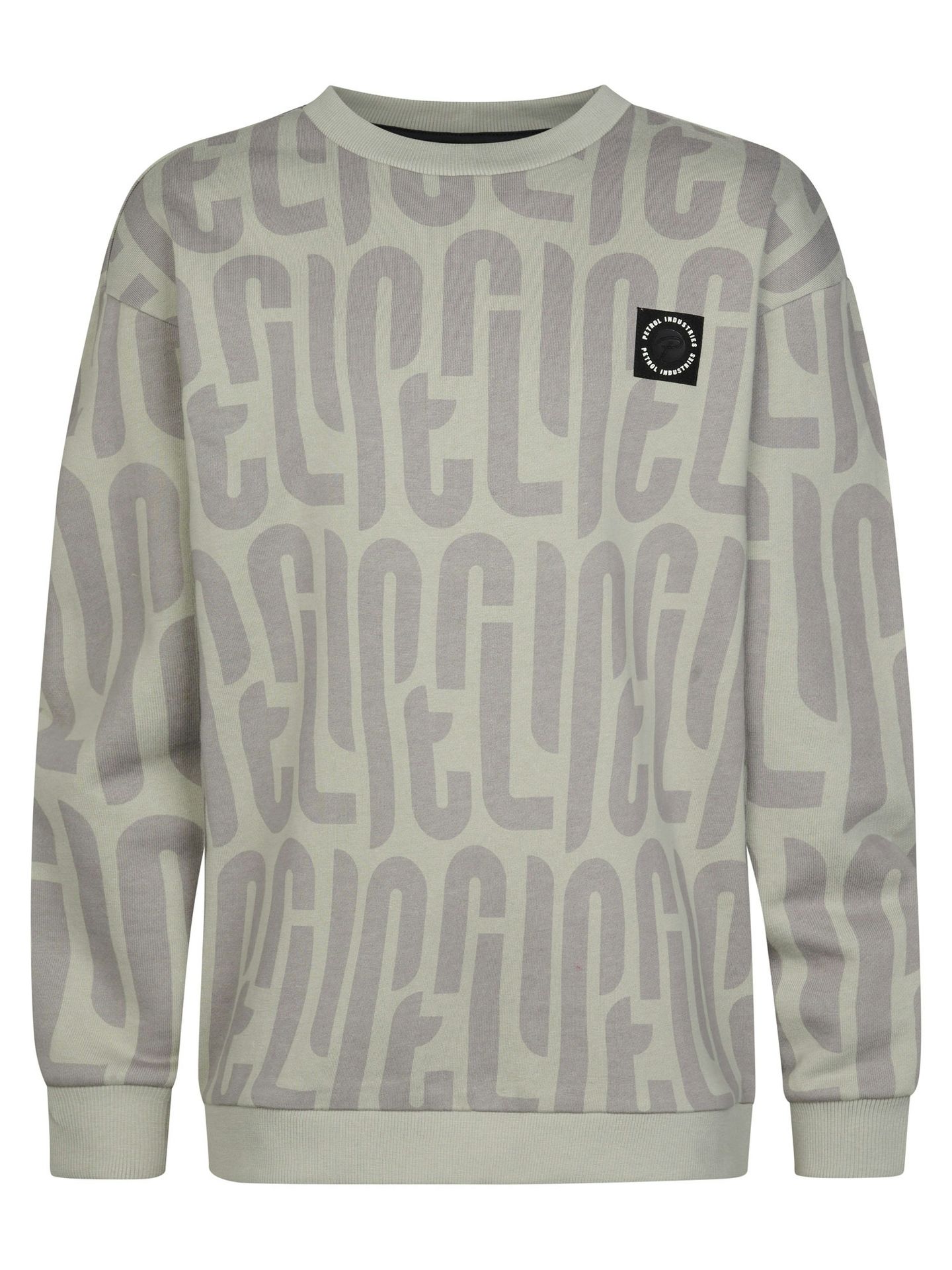 Petrol Industries Boys Sweater Round Neck AOP 9115 Ice Grey 00119723-EKA26002700000193