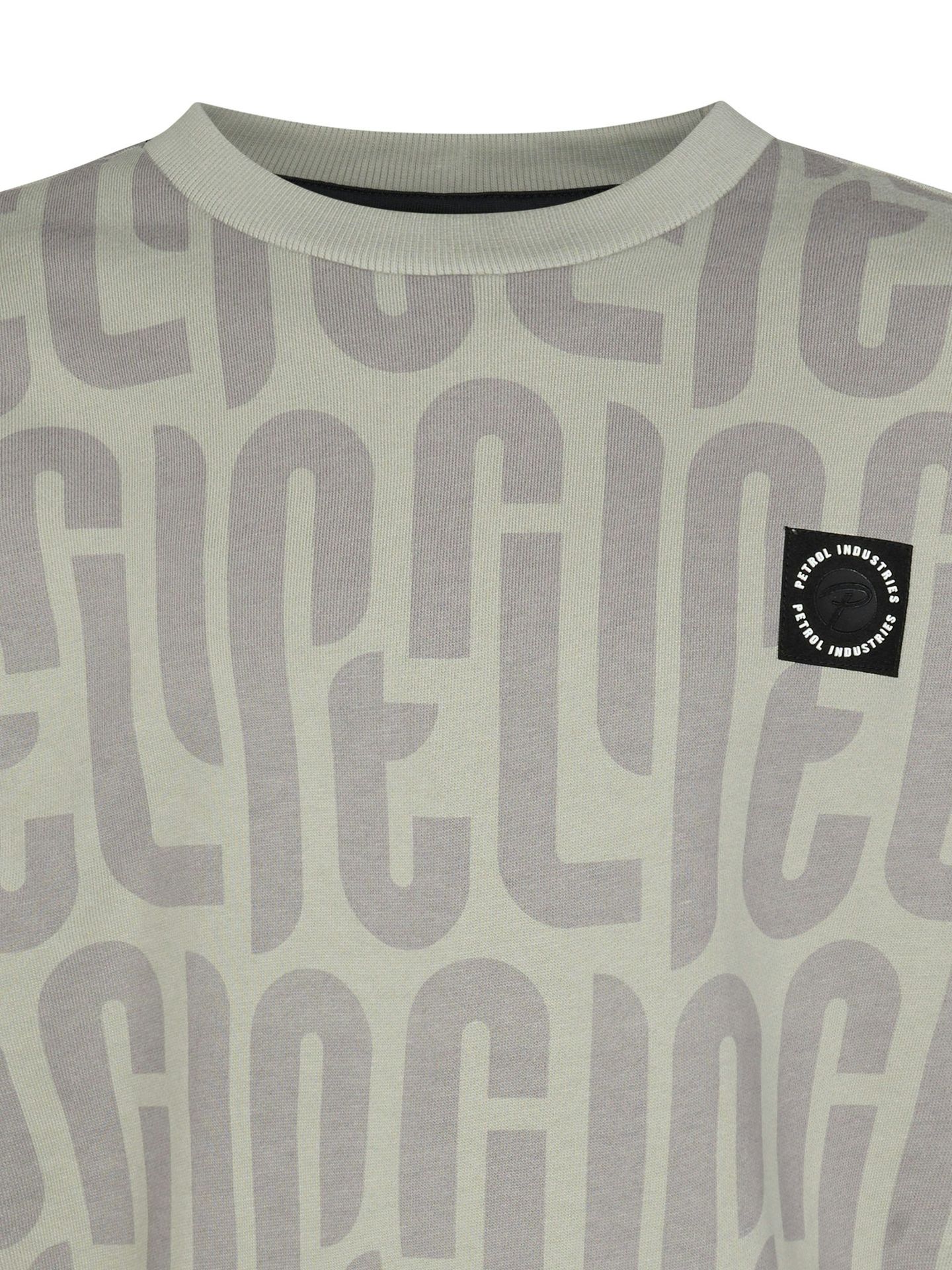 Petrol Industries Boys Sweater Round Neck AOP 9115 Ice Grey 2900169009075