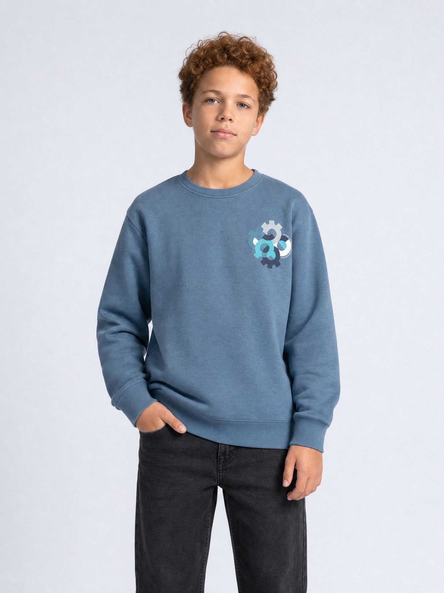 Petrol Industries Boys Sweater Round Neck 5202 Storm Blue 2900169010019