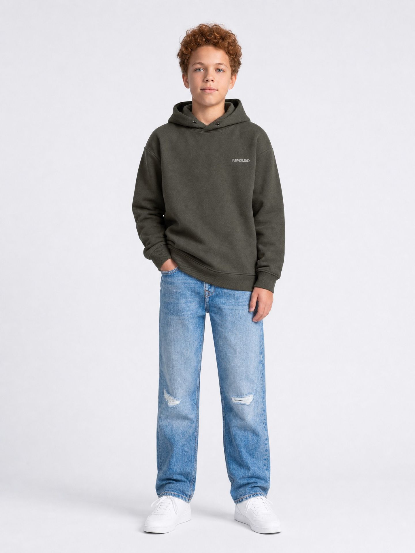 Petrol Industries Boys Sweater Hooded 9066 beluga 2900169012075