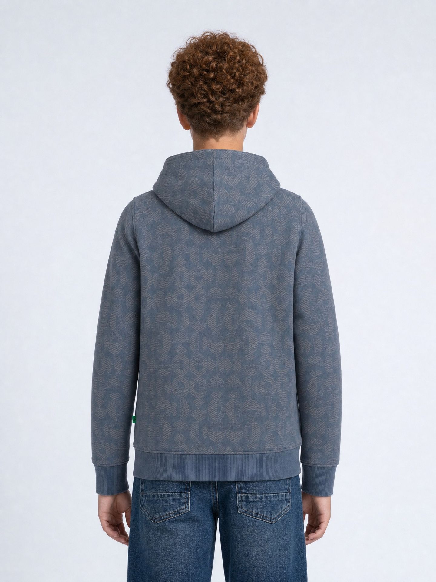 Petrol Industries Boys Sweater Hooded AOP 5202 Storm Blue 2900169014055