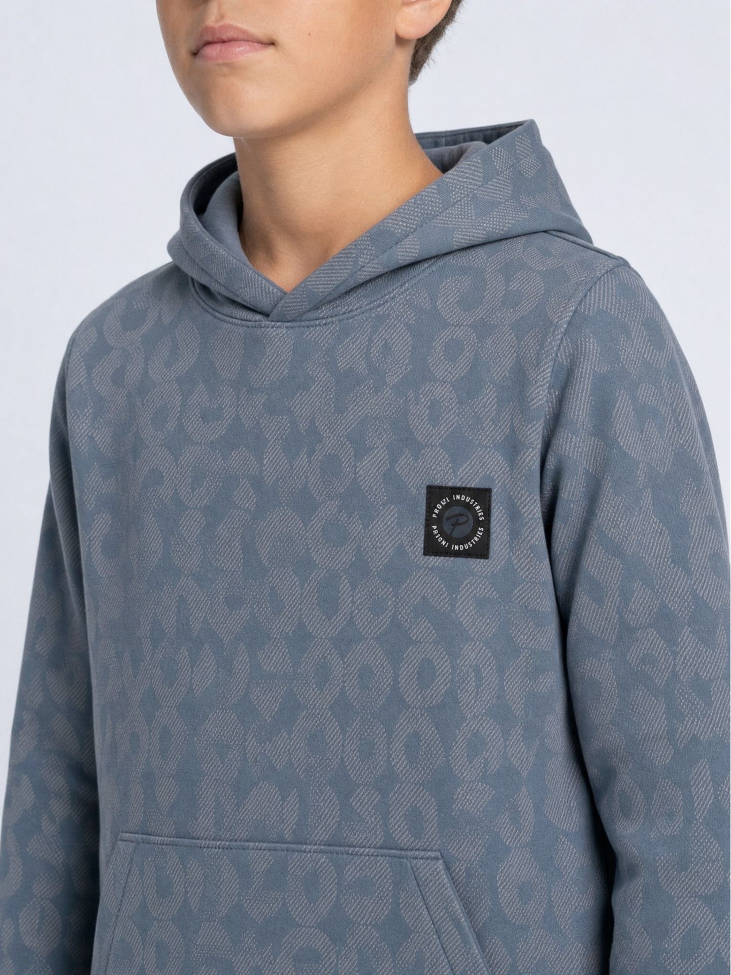 Petrol Industries Boys Sweater Hooded AOP 5202 Storm Blue 2900169014055