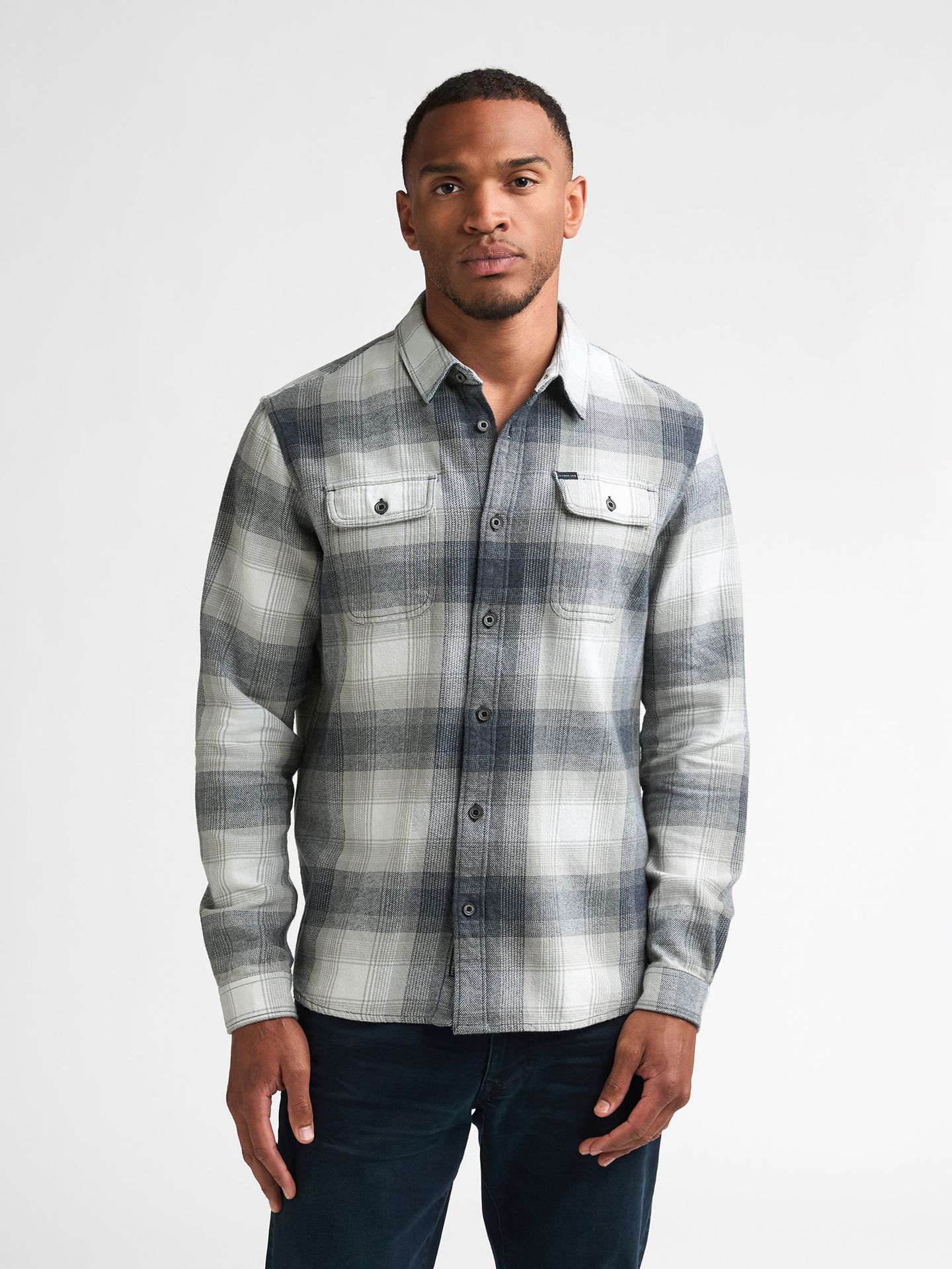 Petrol Industries Men Shirt Long Sleeve Check 5092 royal navy 2900169018084