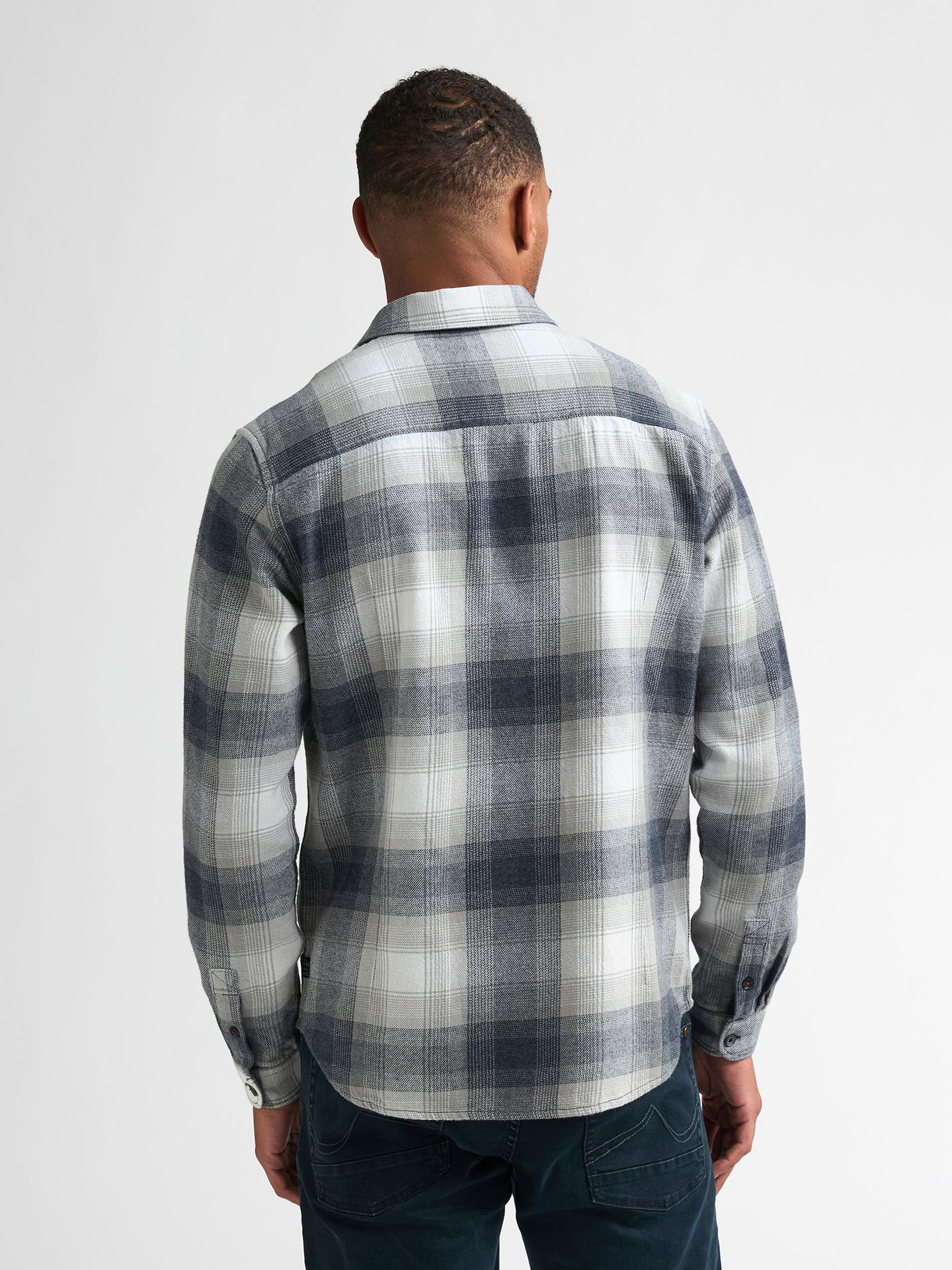 Petrol Industries Men Shirt Long Sleeve Check 5092 royal navy 2900169018084
