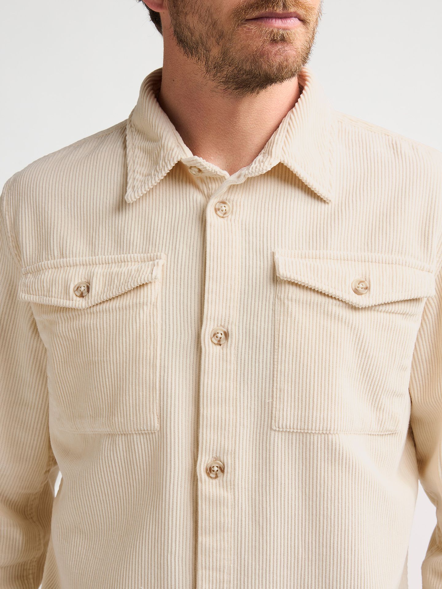 Petrol Industries Men Shirt Long Sleeve Uni 0007 Antique White 2900169020070