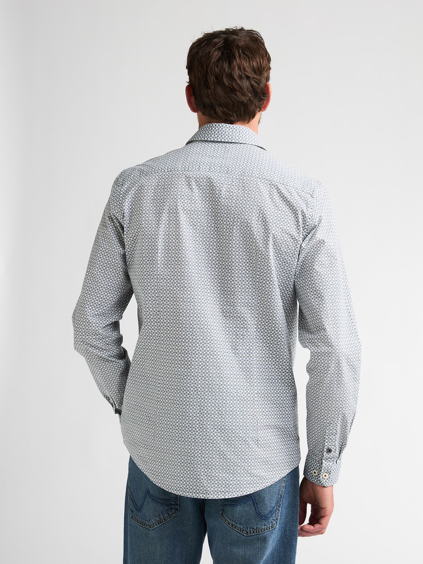 Petrol Industries Men Shirt Long Sleeve AOP 0006 chalk white 2900169025044