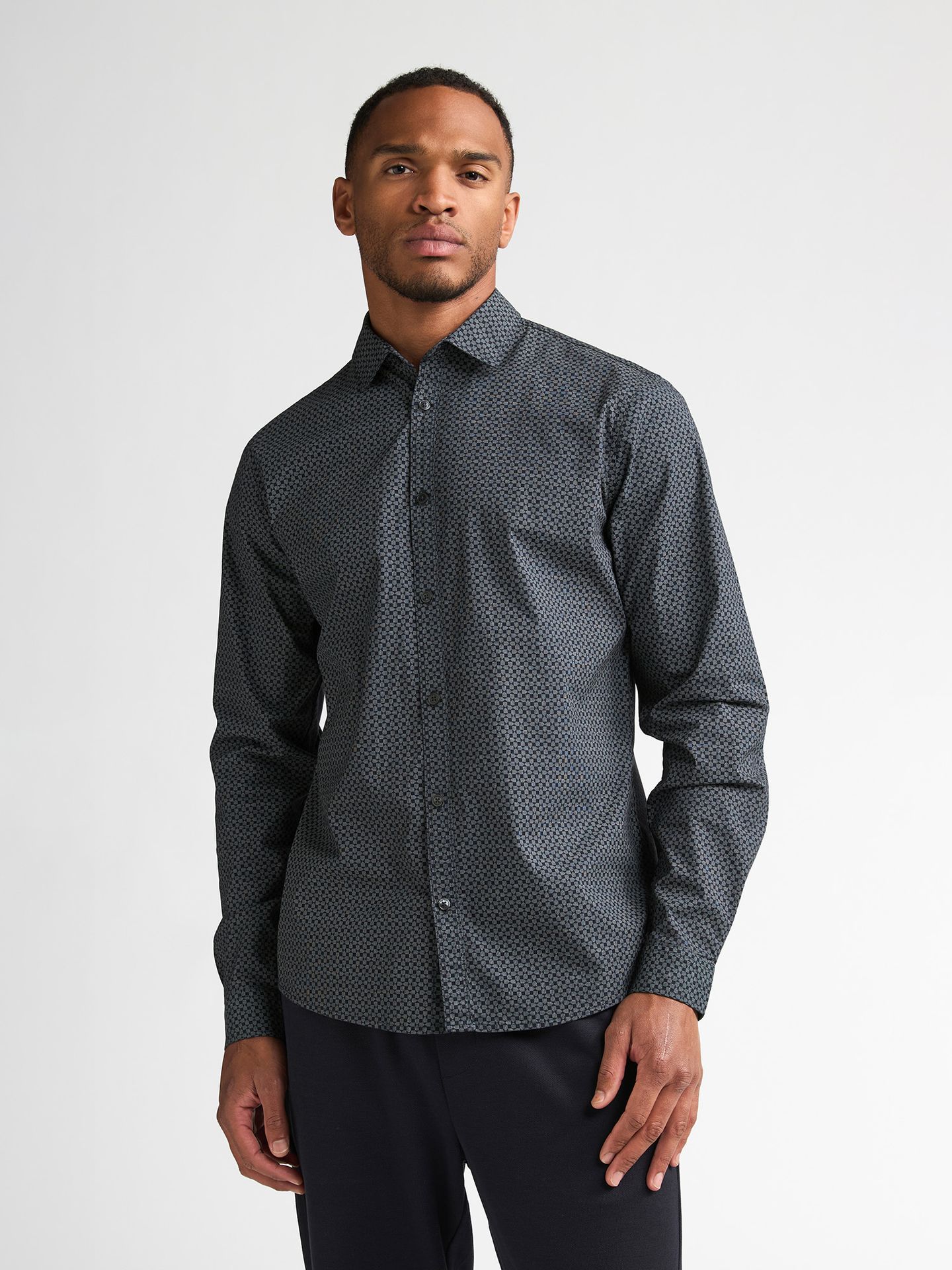 Petrol Industries Men Shirt Long Sleeve AOP 5092 royal navy 2900169026041