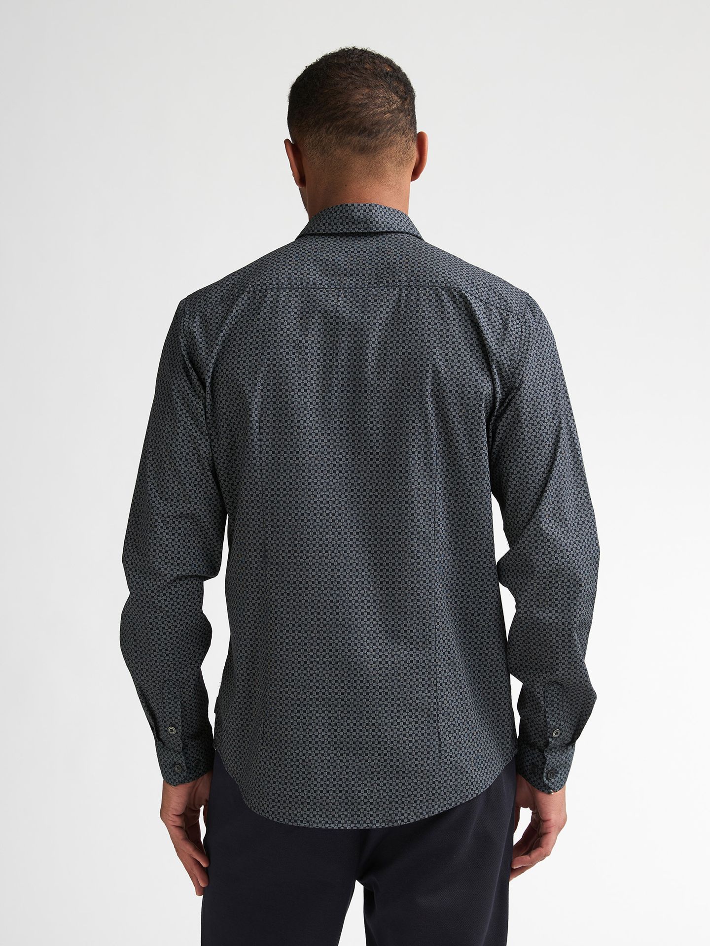 Petrol Industries Men Shirt Long Sleeve AOP 5092 royal navy 2900169026041