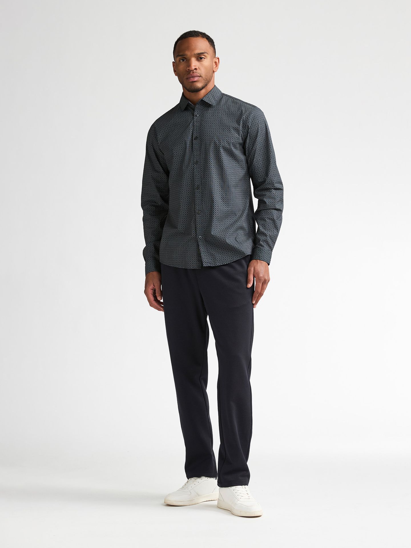 Petrol Industries Men Shirt Long Sleeve AOP 5092 royal navy 2900169026041