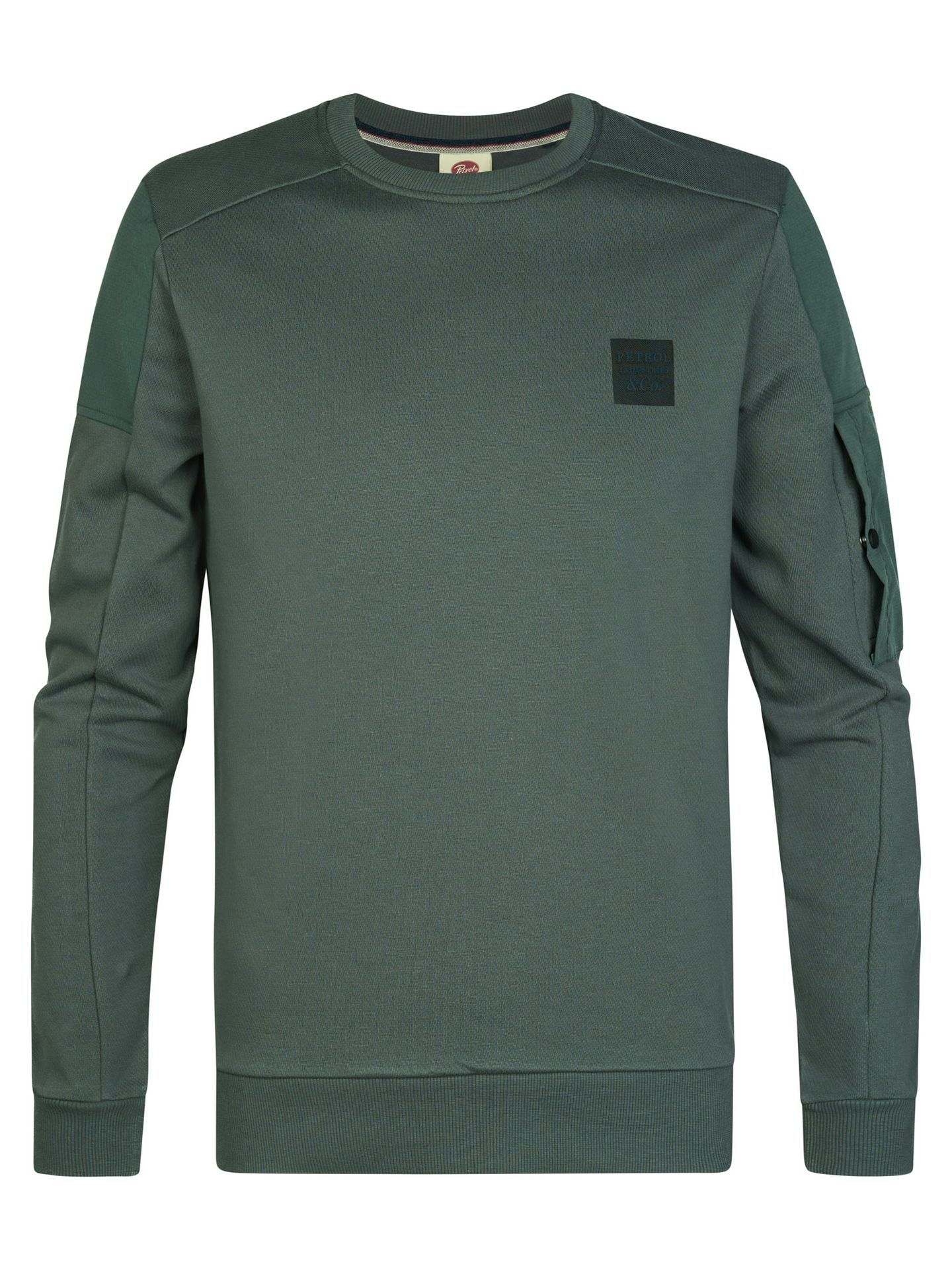 Petrol Industries Men Sweater Round Neck 6185 Steel Green 00119735-EKA26002700000192