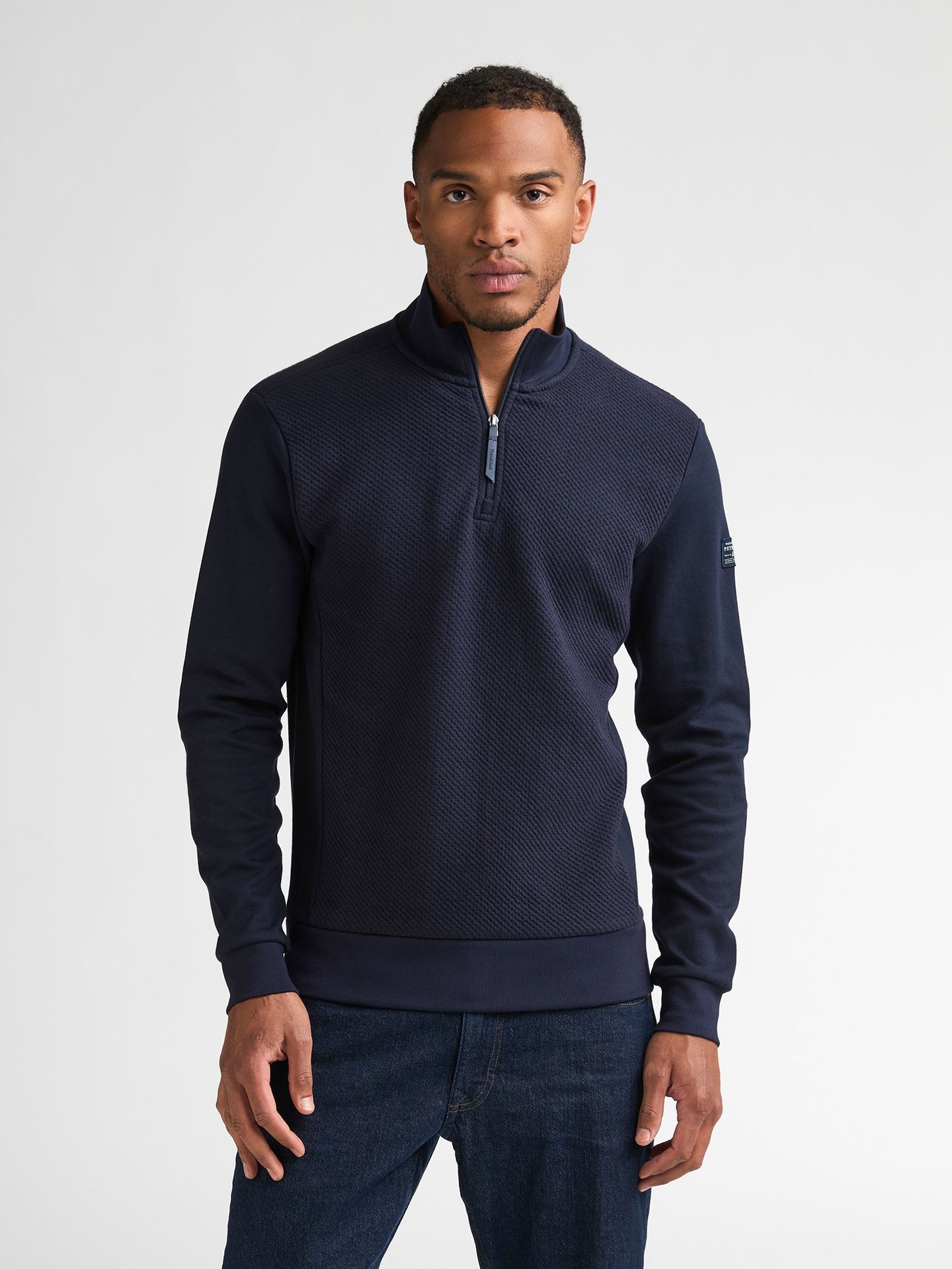 Petrol Industries Men Sweater Collar Zip 5092 royal navy 00119736-EKA26002700000164
