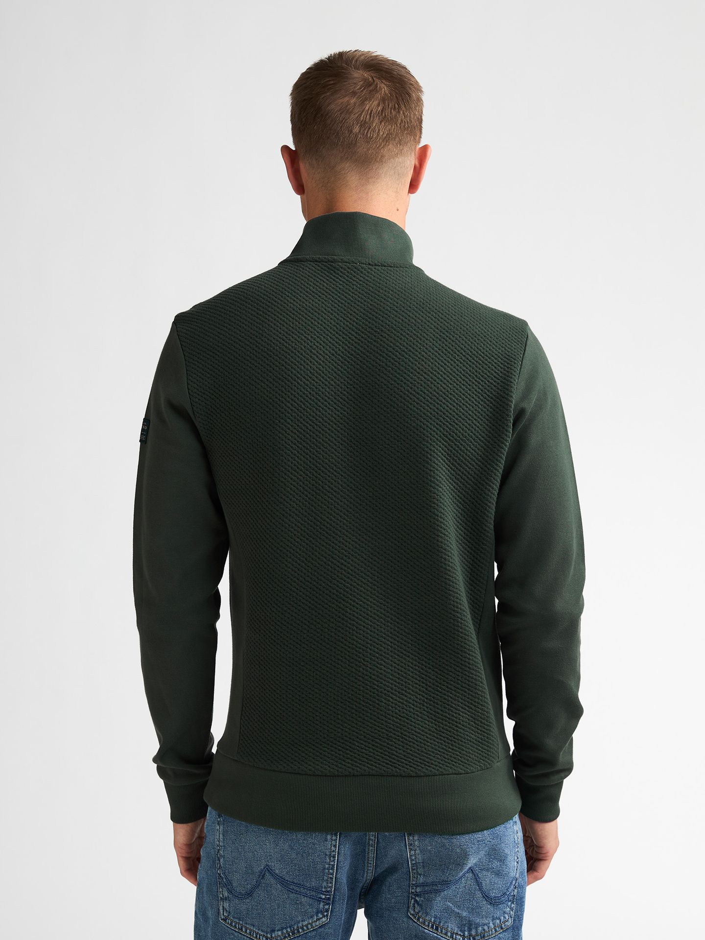 Petrol Industries Men Sweater Collar Zip 6184 Deep Green 2900169030086