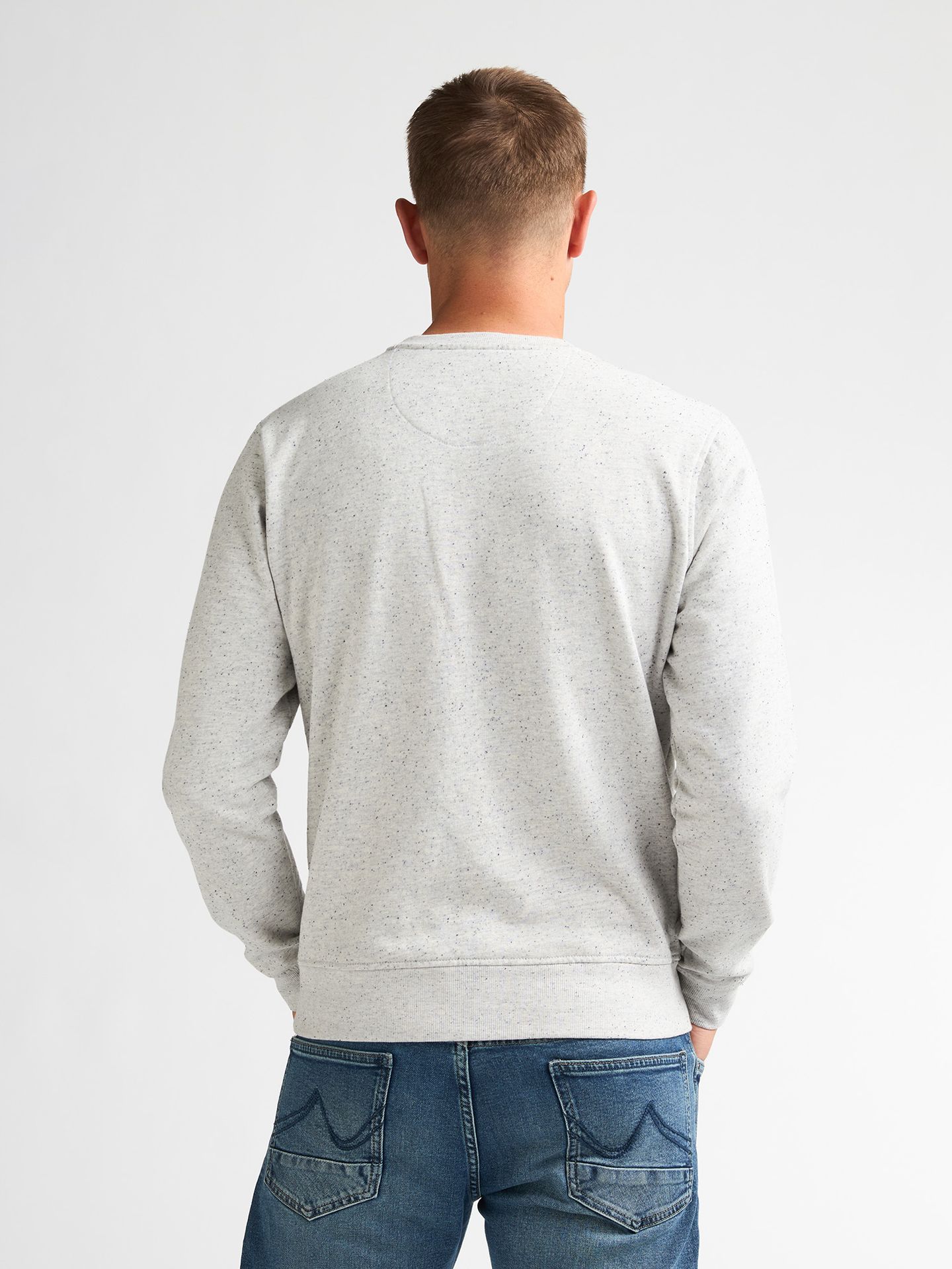 Petrol Industries Men Sweater Round Neck 0009 antique white melee 2900169031076